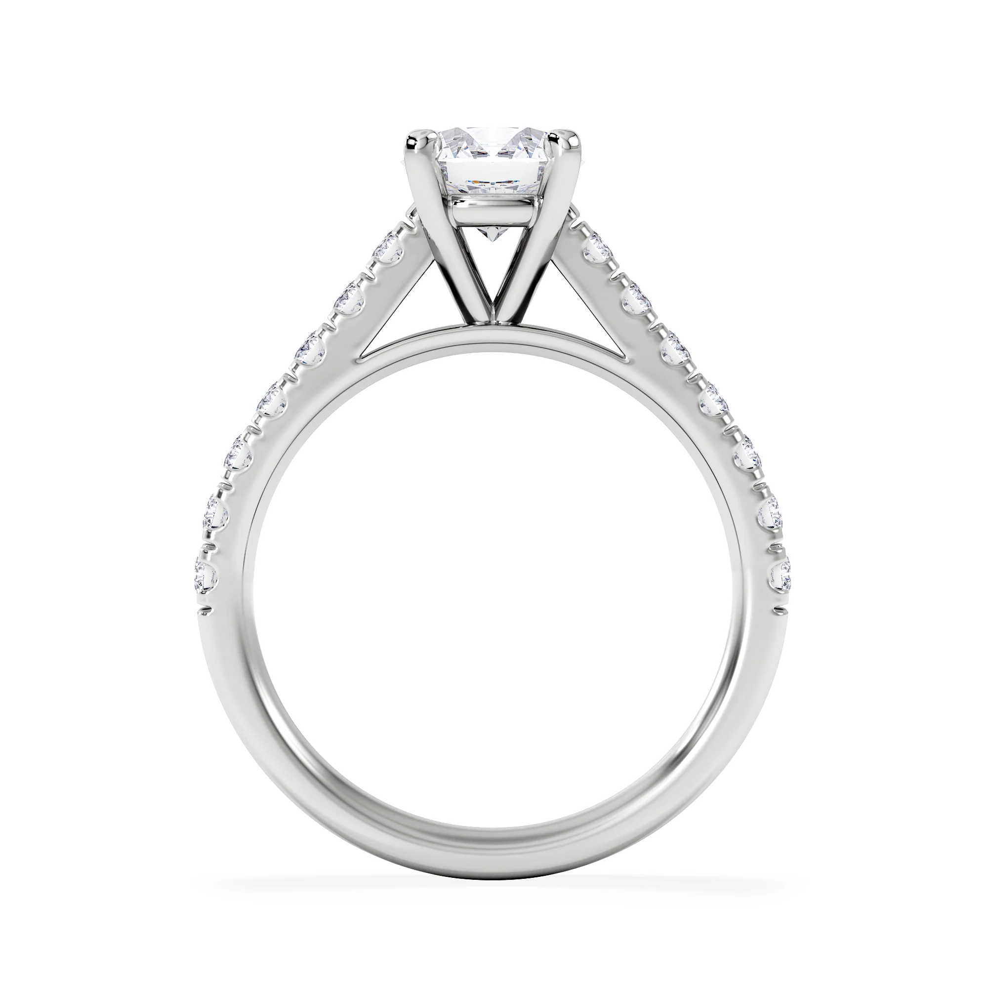 Natalia GIA Diamond Engagement Side Stone Ring Platinum 1.50CT G/VS2 - Image 3
