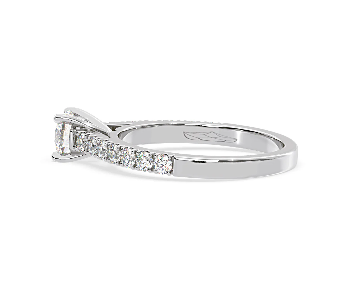 Natalia Lab Diamond Engagement Side Stone Ring 18KW Gold 0.91CT F/VS1 - Image 111