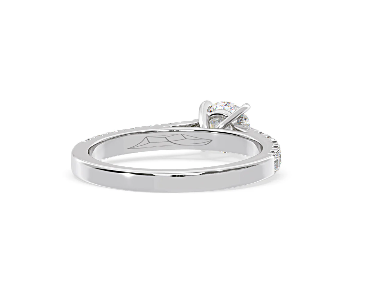 Natalia Lab Diamond Engagement Side Stone Ring 18KW Gold 0.91CT F/VS1 - Image 132