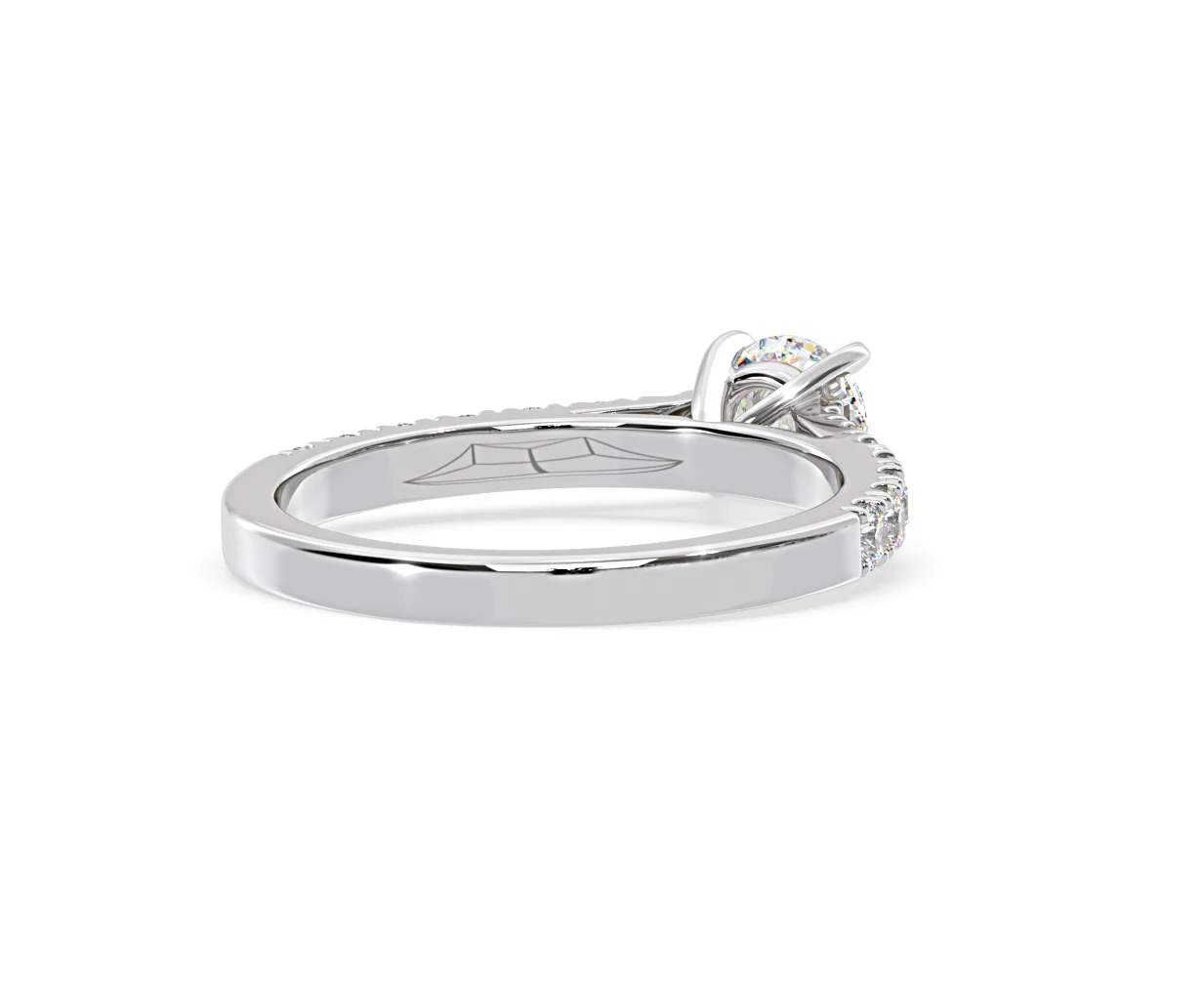 Natalia Lab Diamond Engagement Side Stone Ring 18KW Gold 0.91CT F/VS1 - Image 134
