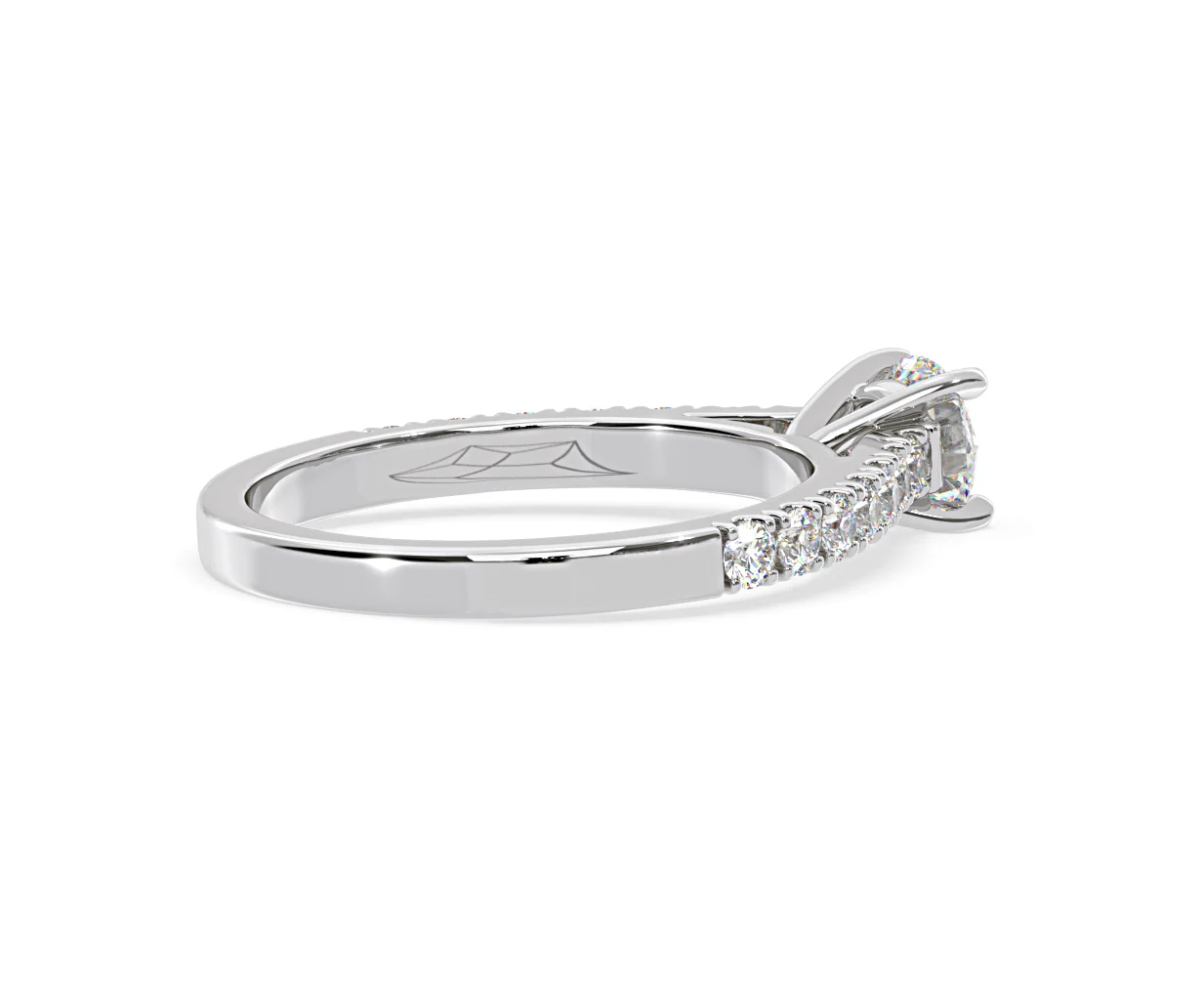Natalia Lab Diamond Engagement Side Stone Ring 18KW Gold 0.91CT F/VS1 - Image 140
