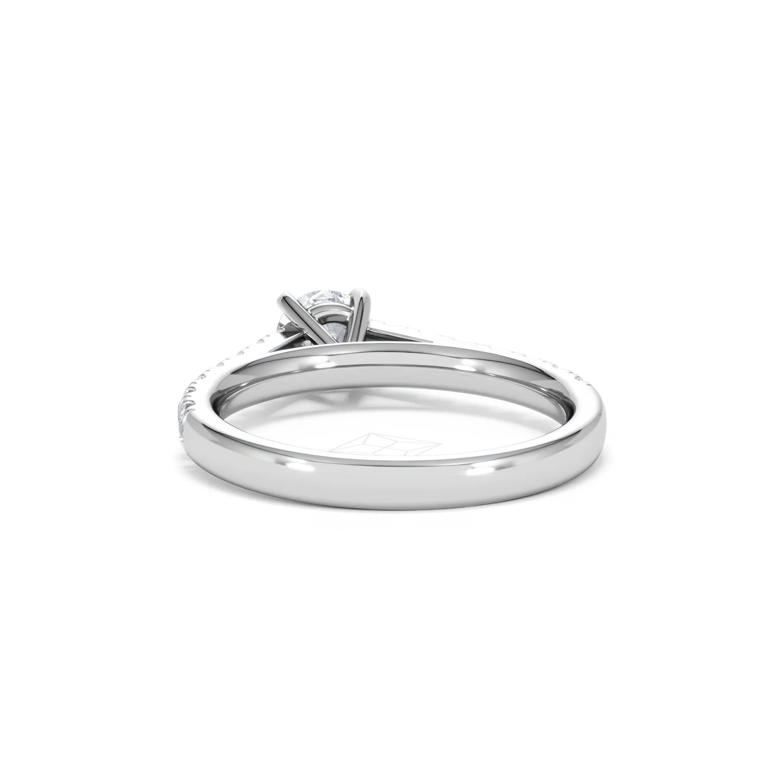 Natalia Lab Diamond Engagement Side Stone Ring 18KW Gold 0.91CT F/VS1 - Image 51