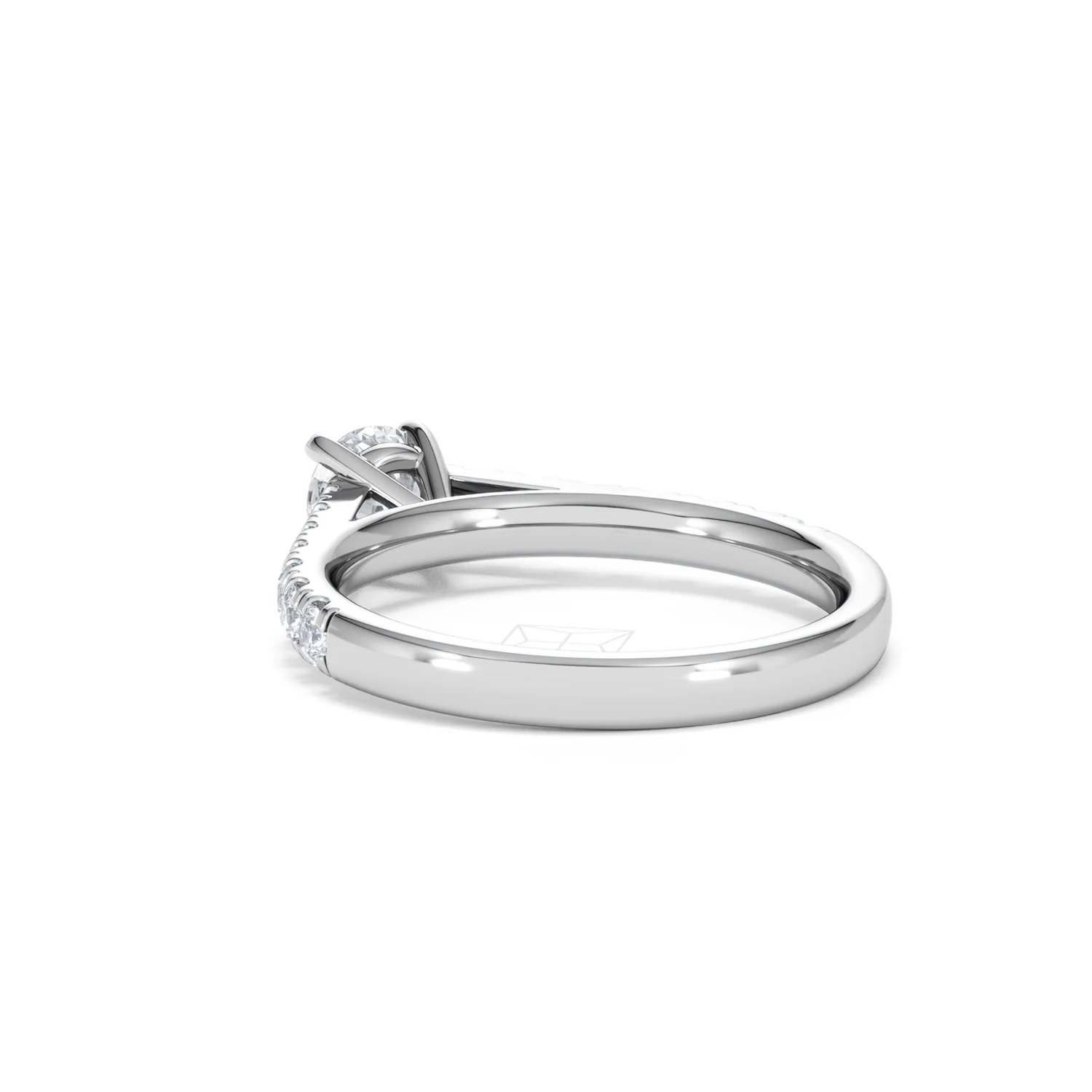Natalia Lab Diamond Engagement Side Stone Ring 18KW Gold 0.91CT F/VS1 - Image 55