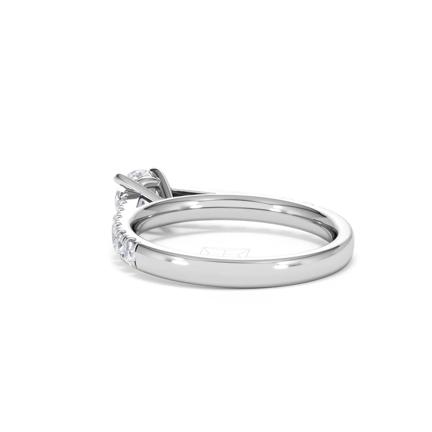 Natalia Lab Diamond Engagement Side Stone Ring 18KW Gold 0.91CT F/VS1 - Image 56