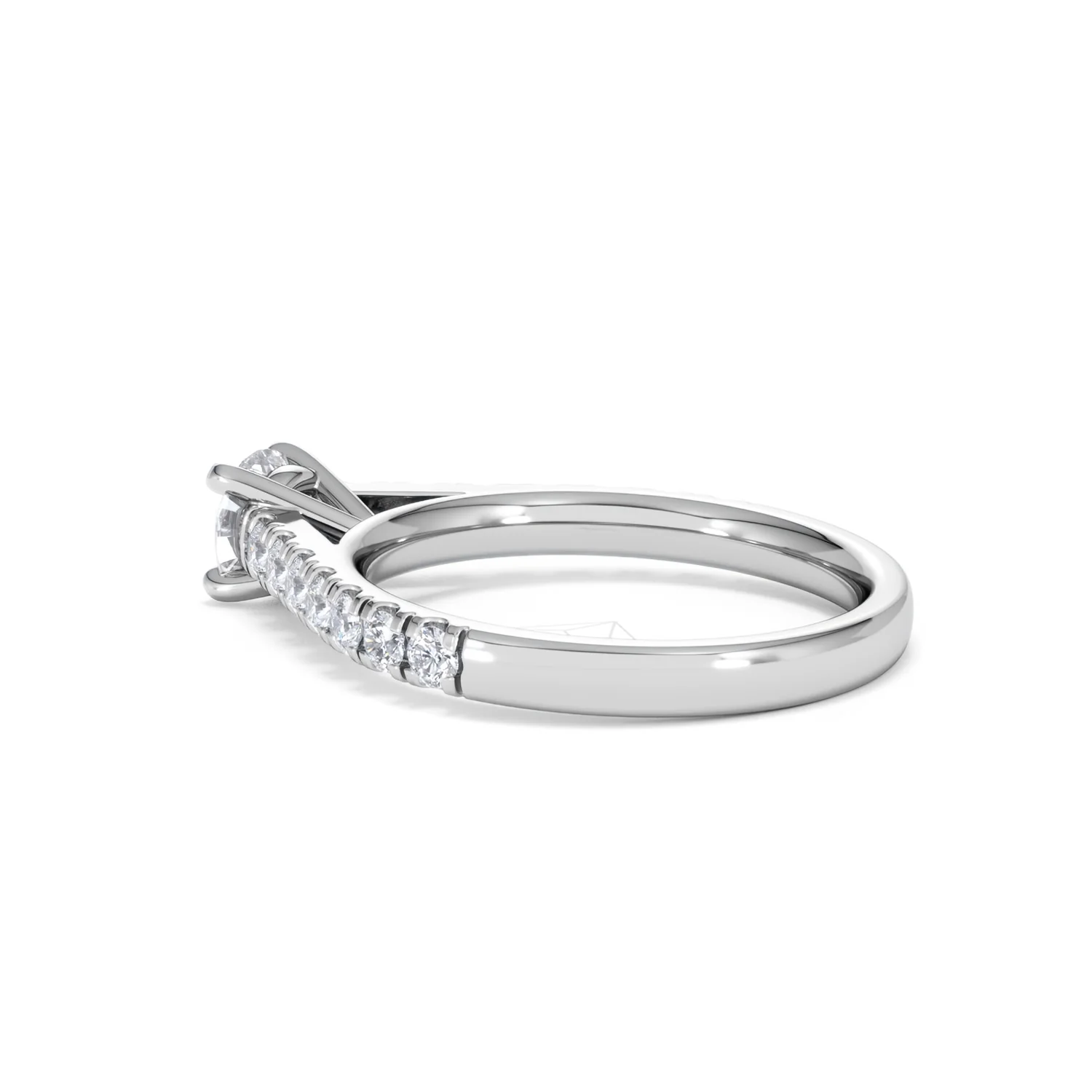 Natalia Lab Diamond Engagement Side Stone Ring 18KW Gold 0.91CT F/VS1 - Image 61