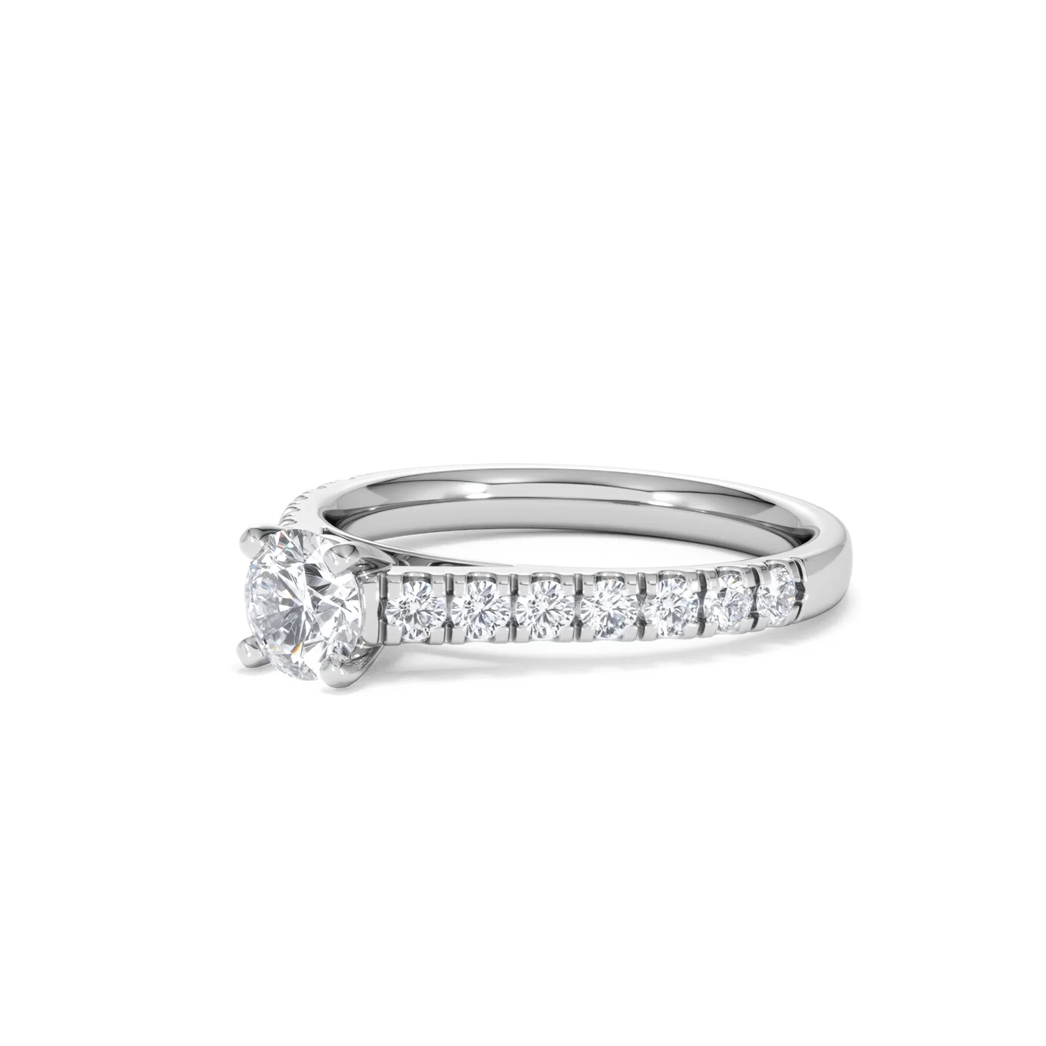 Natalia Lab Diamond Engagement Side Stone Ring 18KW Gold 0.91CT F/VS1 - Image 79