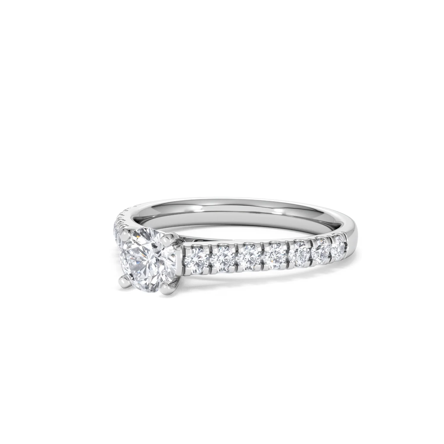 Natalia Lab Diamond Engagement Side Stone Ring 18KW Gold 0.91CT F/VS1 - Image 81