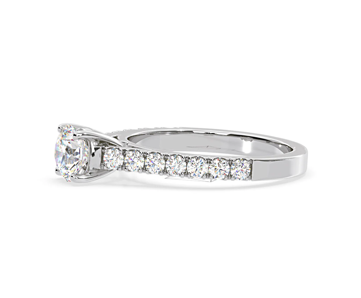 Natalia Lab Diamond Engagement Side Stone Ring Platinum 2.00CT F/VS1 - Image 103