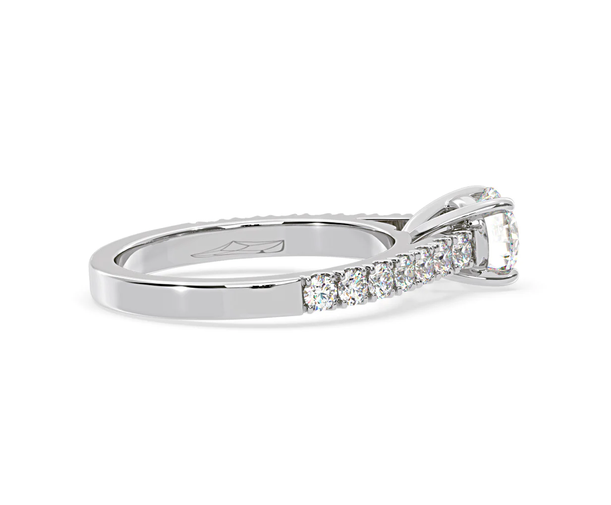 Natalia Lab Diamond Engagement Side Stone Ring Platinum 2.00CT F/VS1 - Image 143
