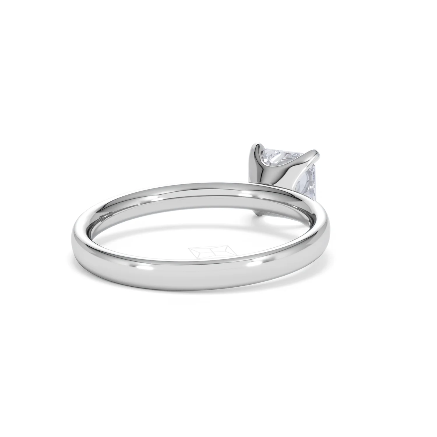 Origin 1.00ct Asscher Cut Lab Diamond Solitaire Engagement Ring in Platinum - Image 41