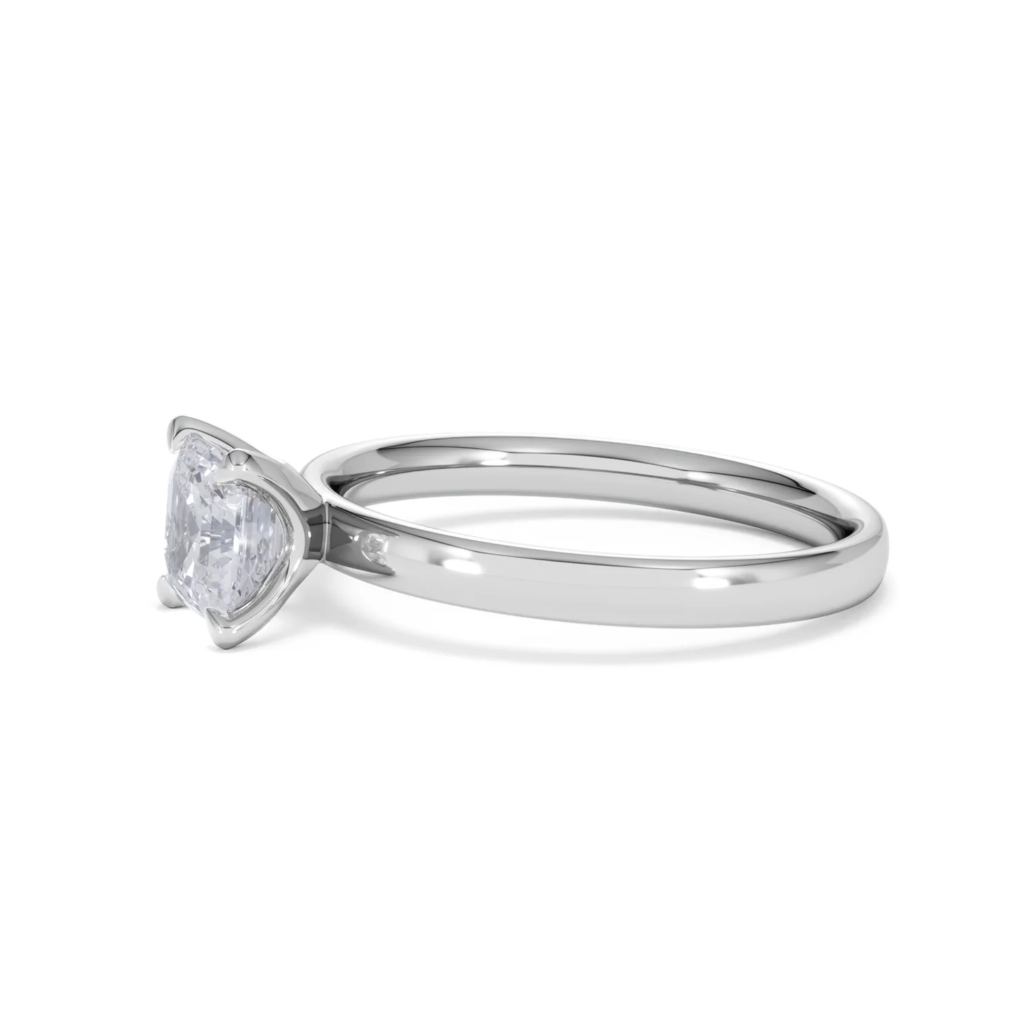 Origin 1.00ct Asscher Cut Lab Diamond Solitaire Engagement Ring in Platinum - Image 73