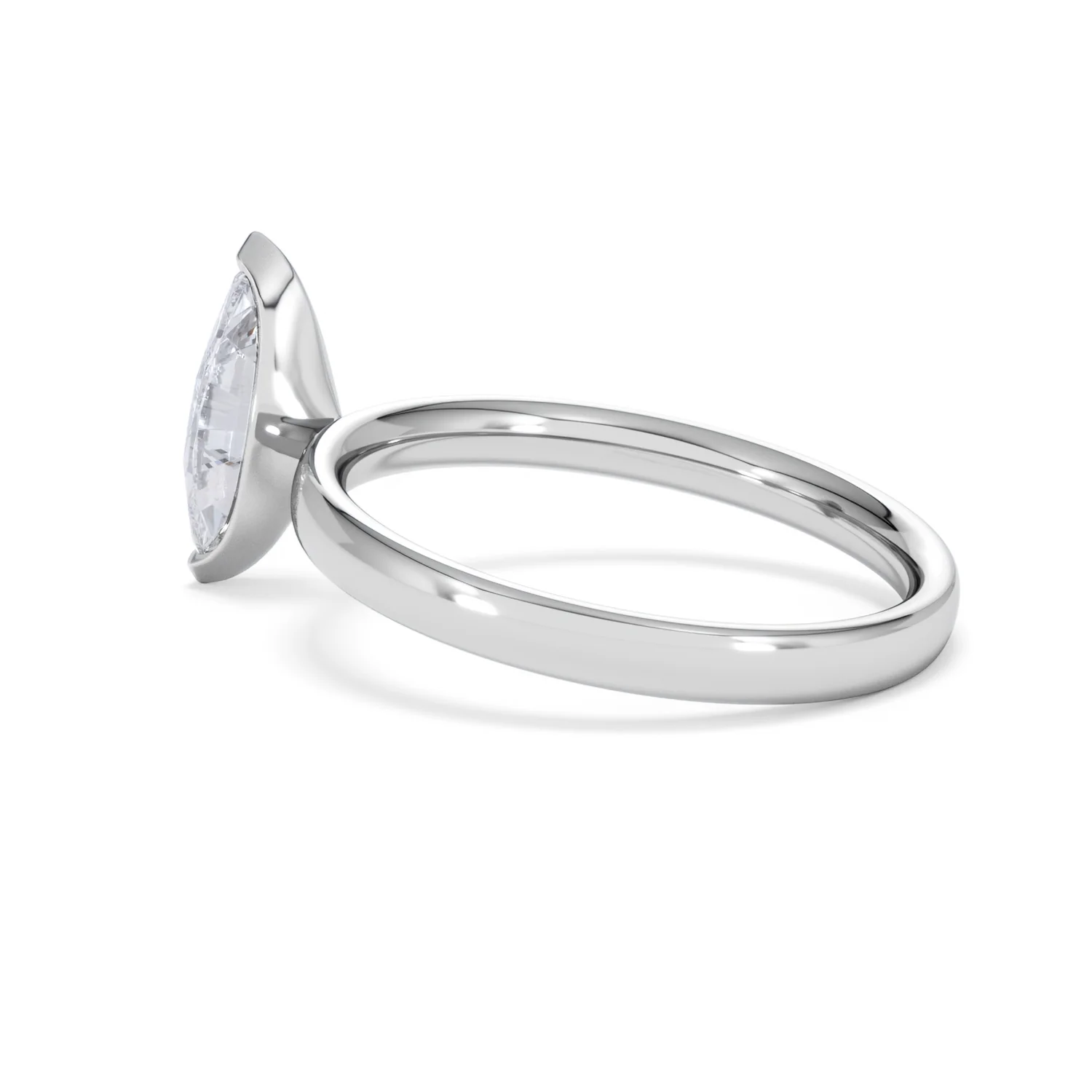Origin 1.00ct Marquise Cut Lab Diamond Solitaire Engagement Ring in Platinum - Image 62