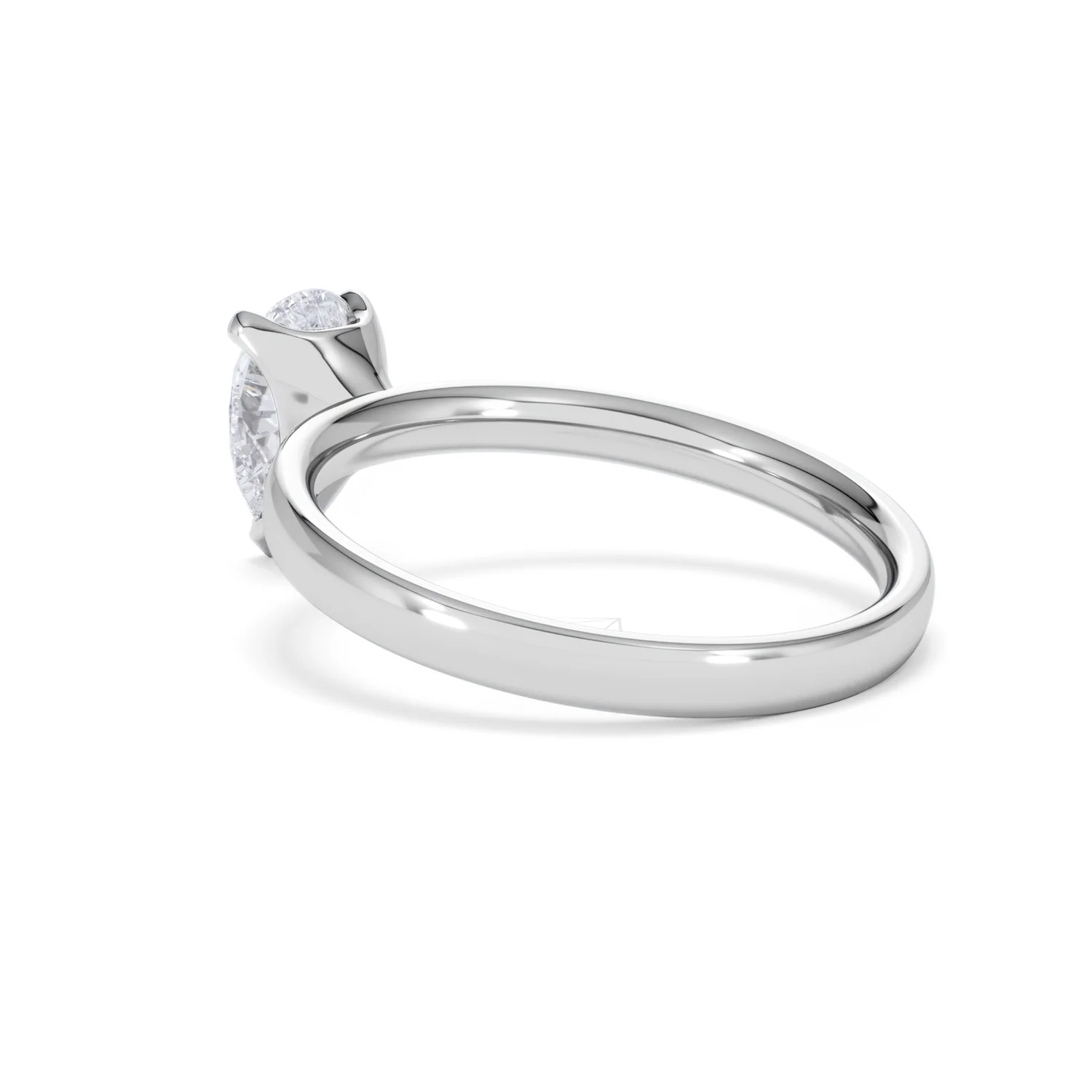 Origin 1.00ct Pear Cut Lab Diamond Solitaire Engagement Ring in 18K White Gold - Image 57