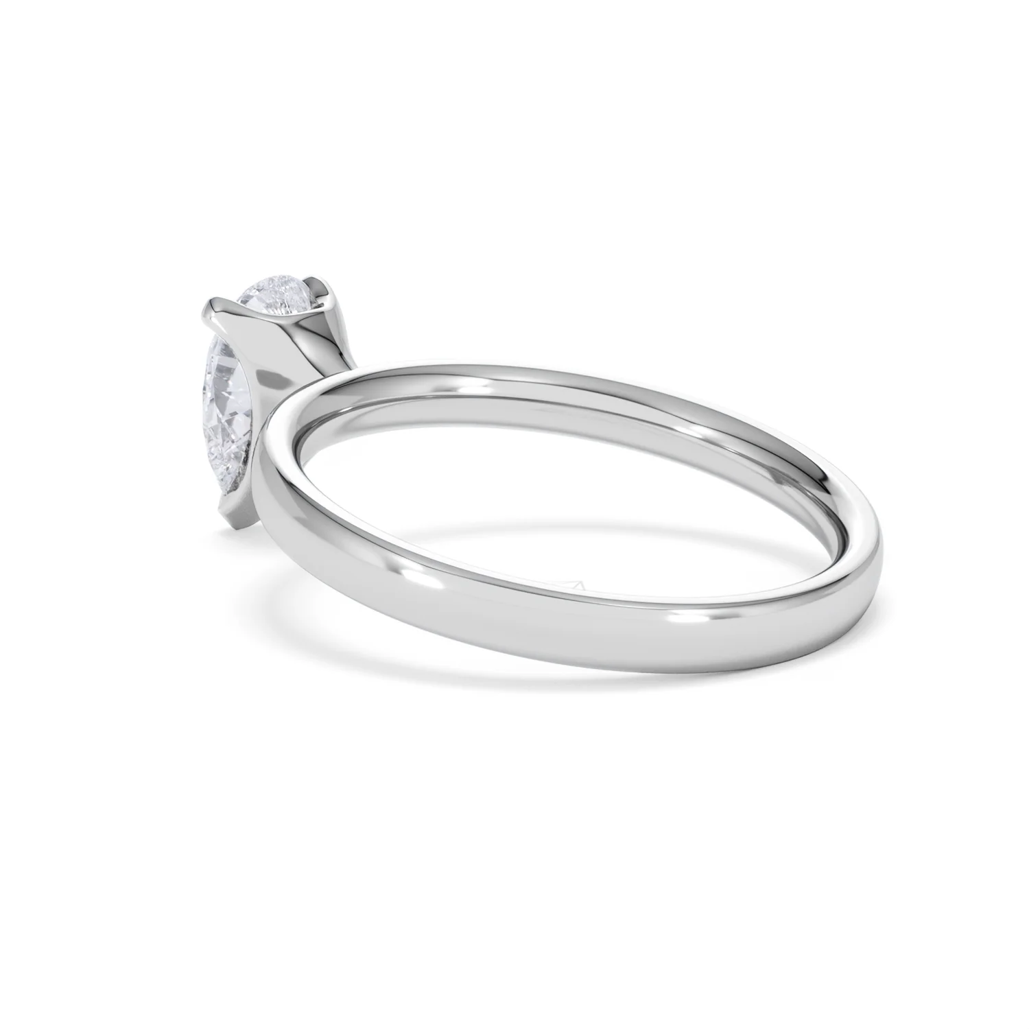 Origin 1.00ct Pear Cut Lab Diamond Solitaire Engagement Ring in 18K White Gold - Image 58