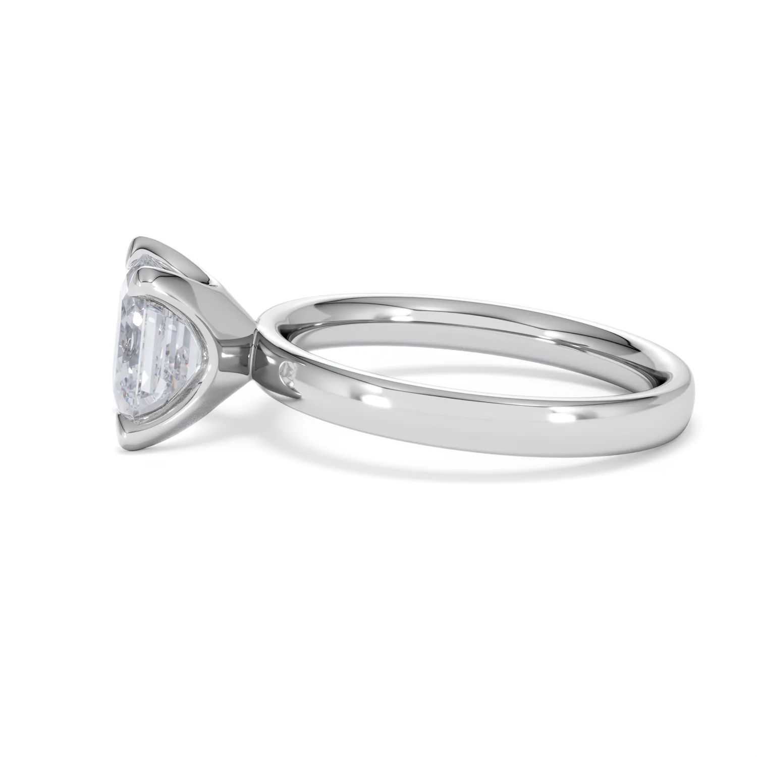 Origin 2.00ct Asscher Cut Lab Diamond Solitaire Engagement Ring in 18K White Gold - Image 68
