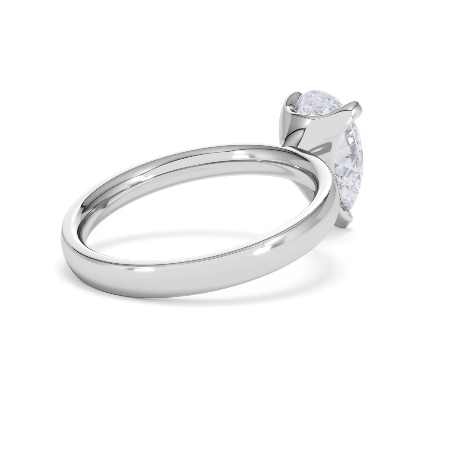 Origin 2.00ct Pear Cut Lab Diamond Solitaire Engagement Ring in Platinum - Image 37