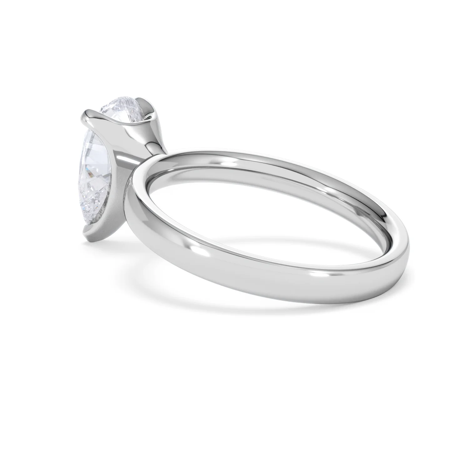 Origin 2.00ct Pear Cut Lab Diamond Solitaire Engagement Ring in Platinum - Image 59