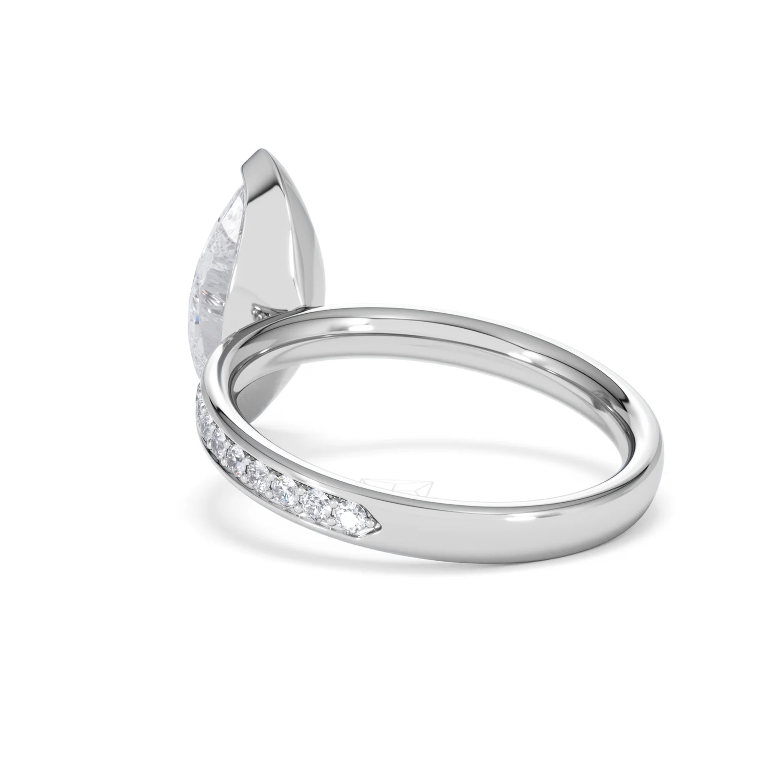 Origin 2.25ct Marquise Cut Lab Diamond Solitaire Engagement Ring with Side Stones in 18K White Gold - Image 55