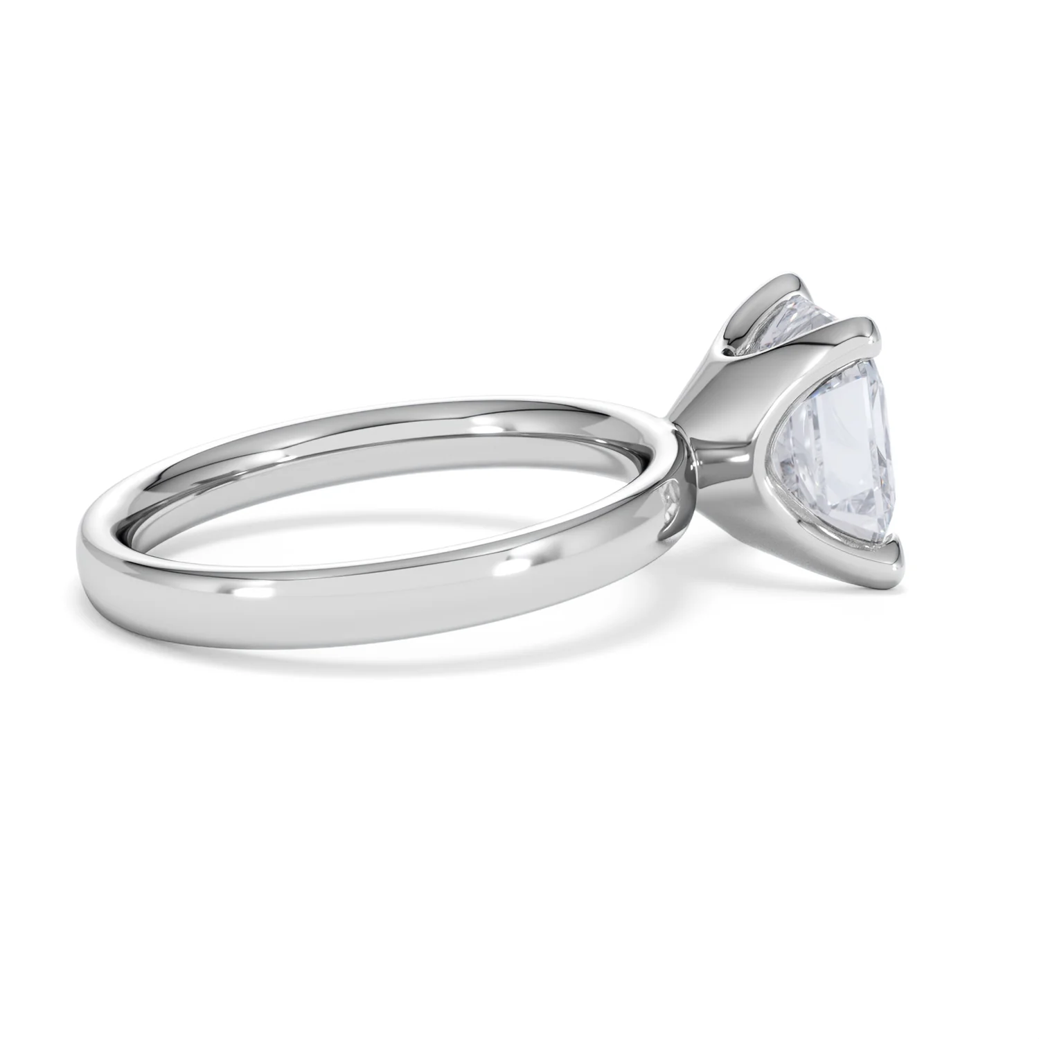 Origin 3.00ct Asscher Cut Lab Diamond Solitaire Engagement Ring in Platinum - Image 30