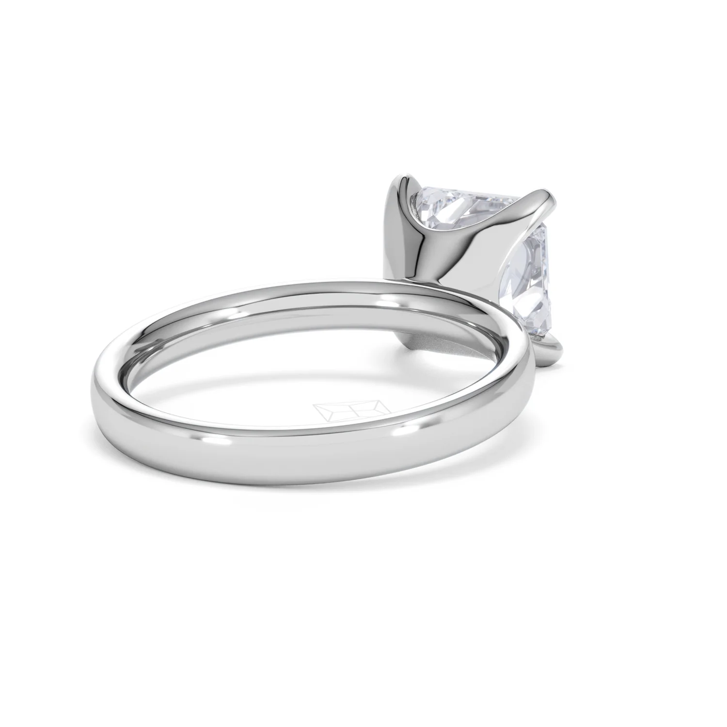 Origin 3.00ct Asscher Cut Lab Diamond Solitaire Engagement Ring in Platinum - Image 40