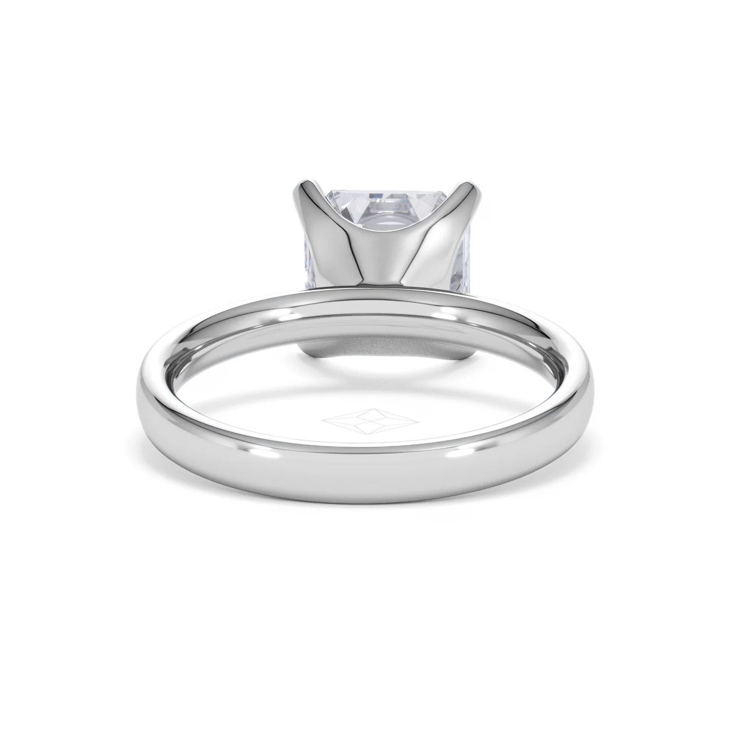 Origin 3.00ct Asscher Cut Lab Diamond Solitaire Engagement Ring in Platinum - Image 46