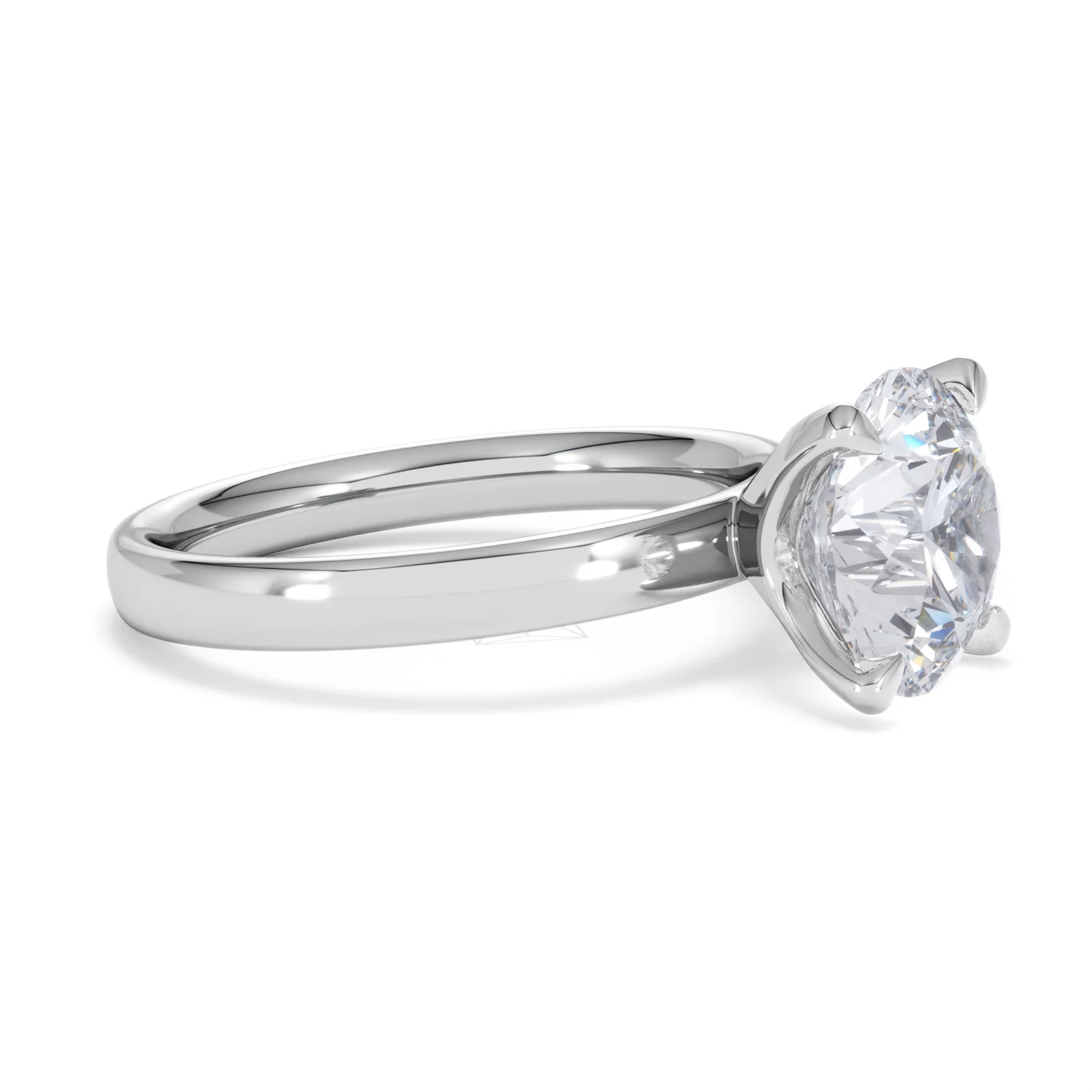 Origin 3.00ct Round Cut Lab Diamond Solitaire Engagement Ring in 18K White Gold - Image 20