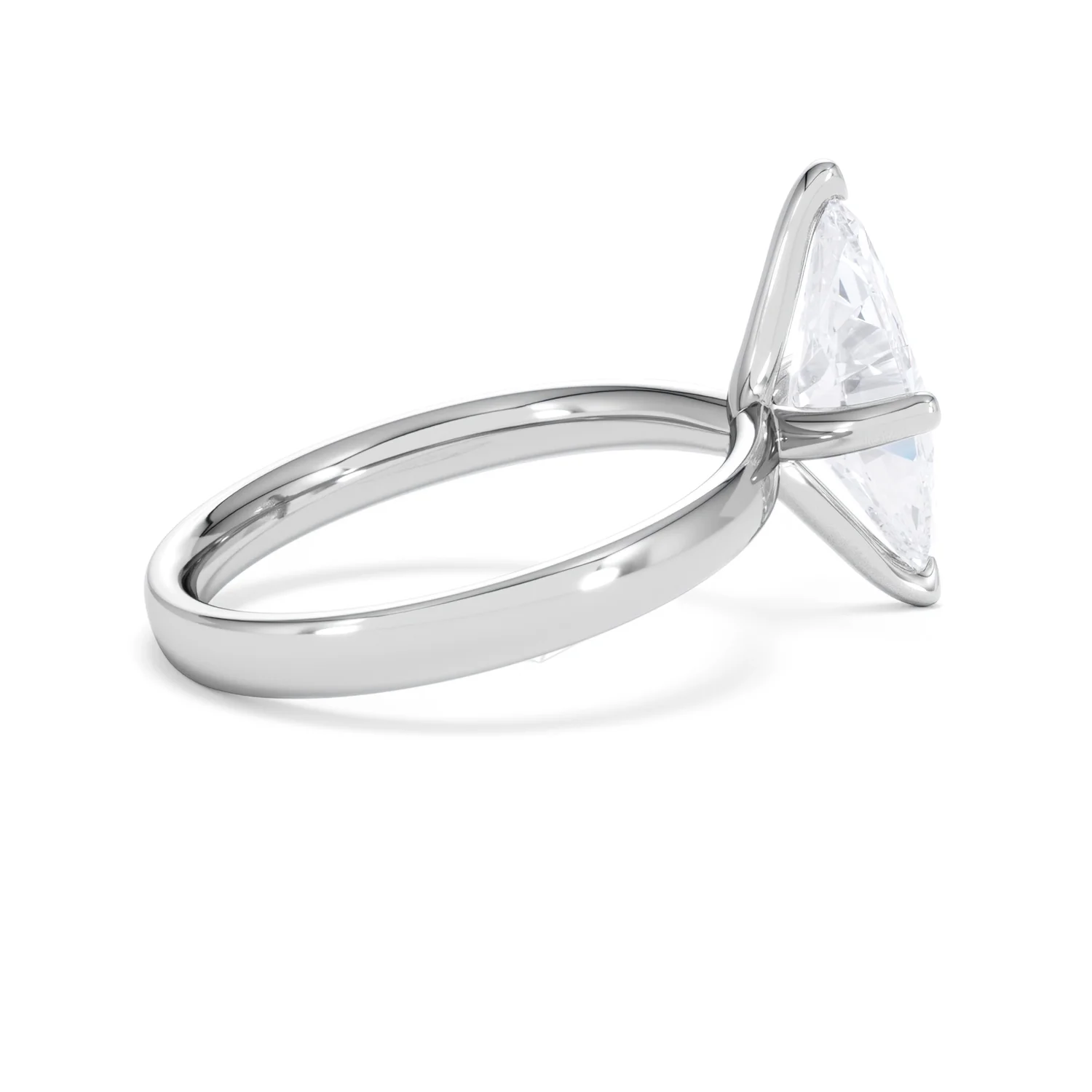 Origin Twist 2.00ct Marquise Cut Lab Diamond Solitaire Engagement Ring in Platinum - Image 31