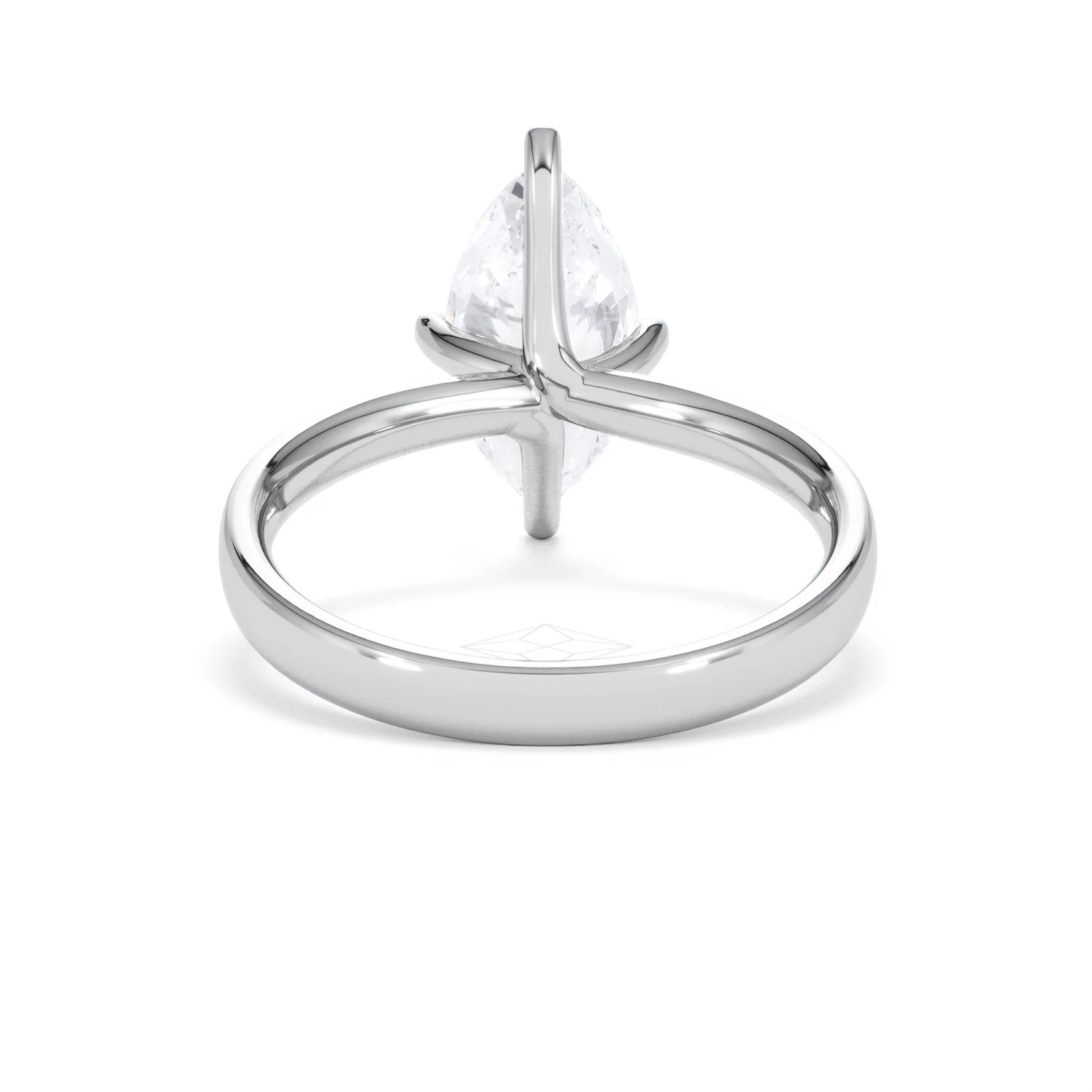Origin Twist 2.00ct Marquise Cut Lab Diamond Solitaire Engagement Ring in Platinum - Image 47