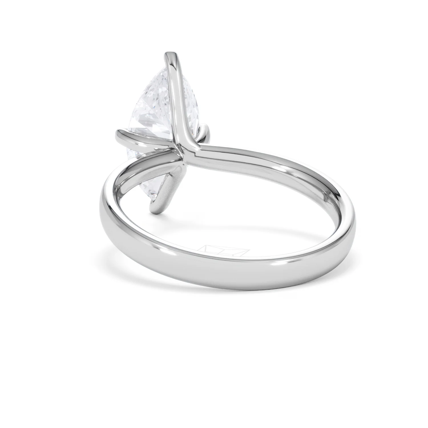 Origin Twist 2.00ct Marquise Cut Lab Diamond Solitaire Engagement Ring in Platinum - Image 52