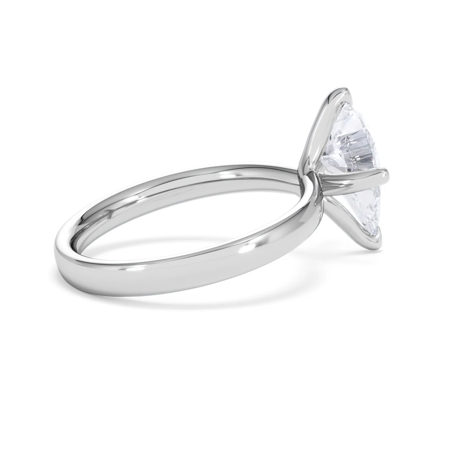 Origin Twist 2.00ct Pear Cut Lab Diamond Solitaire Engagement Ring in Platinum - Image 32