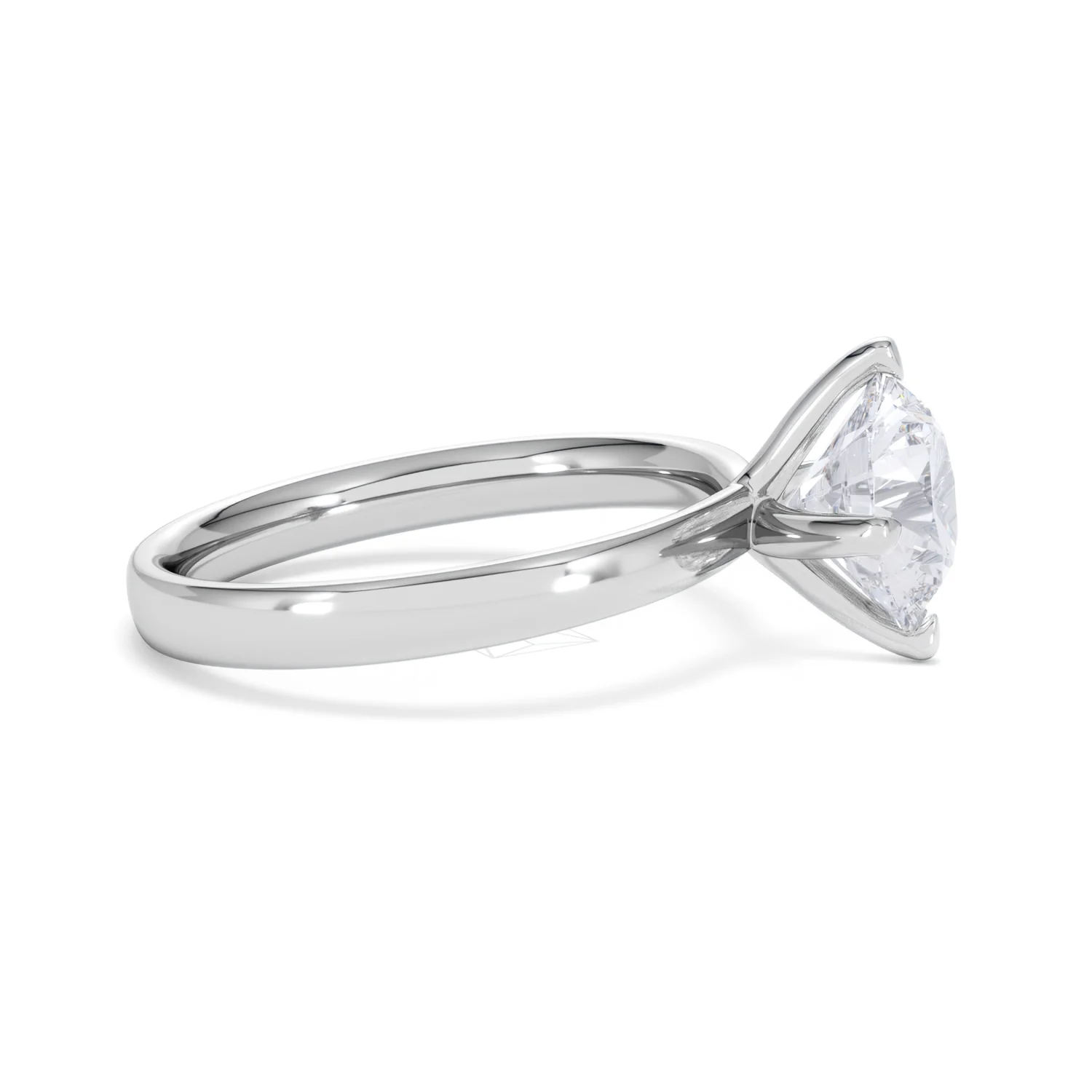 Origin Twist 2.00ct Round Cut Lab Diamond Solitaire Engagement Ring in Platinum - Image 24