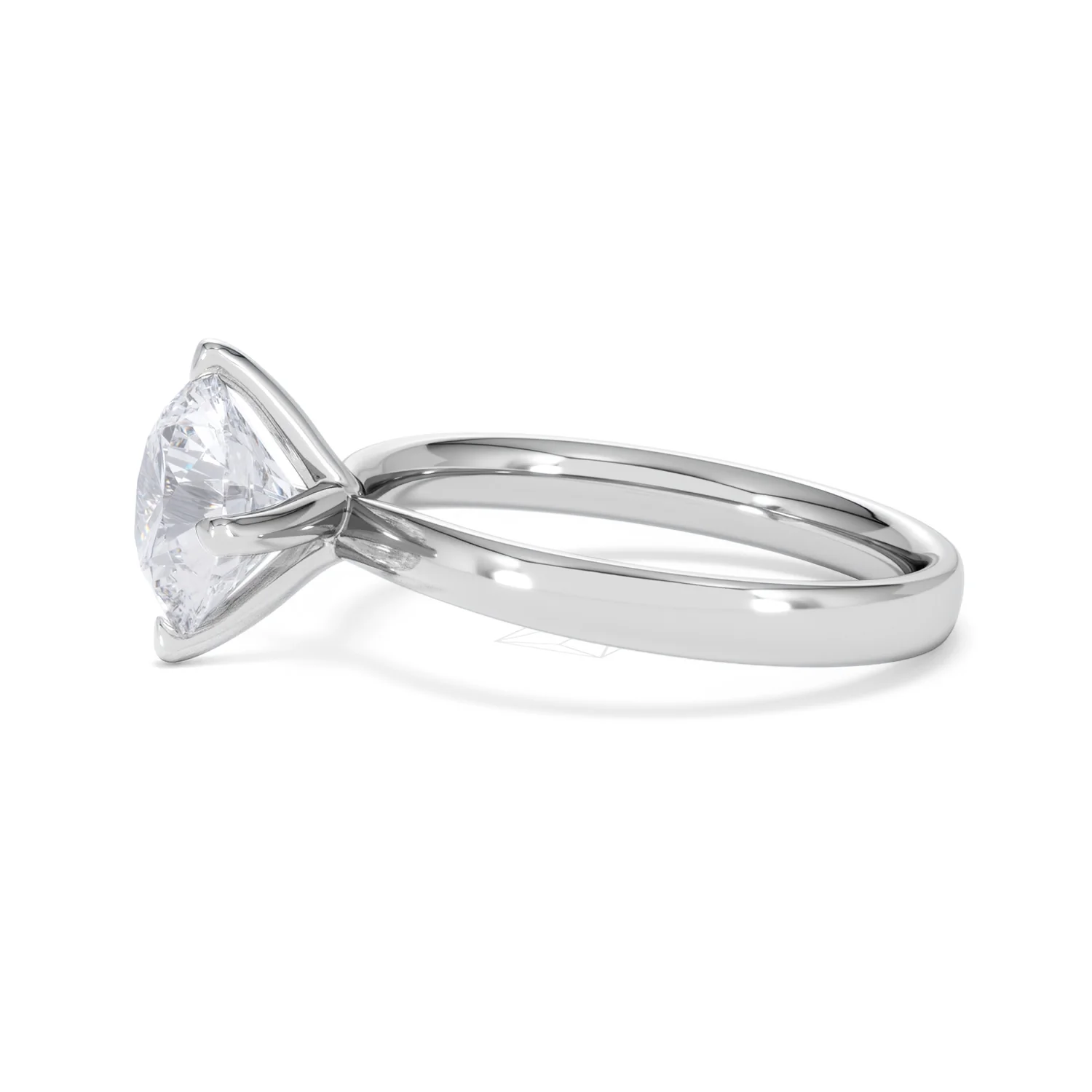Origin Twist 2.00ct Round Cut Lab Diamond Solitaire Engagement Ring in Platinum - Image 70