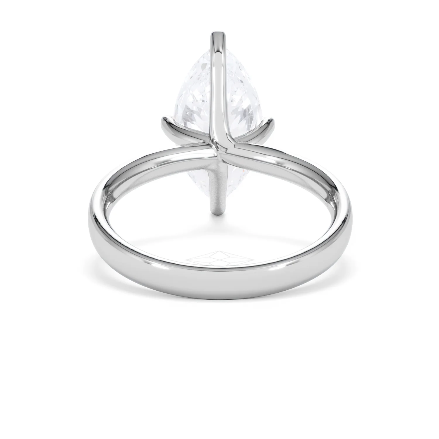 Origin Twist 3.00ct Marquise Cut Lab Diamond Solitaire Engagement Ring in Platinum - Image 47