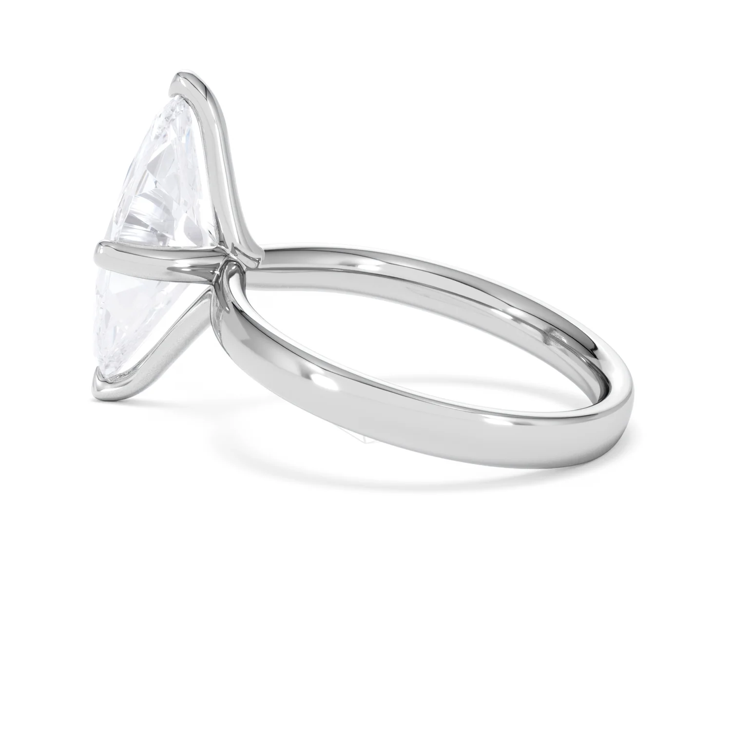 Origin Twist 3.00ct Marquise Cut Lab Diamond Solitaire Engagement Ring in Platinum - Image 62