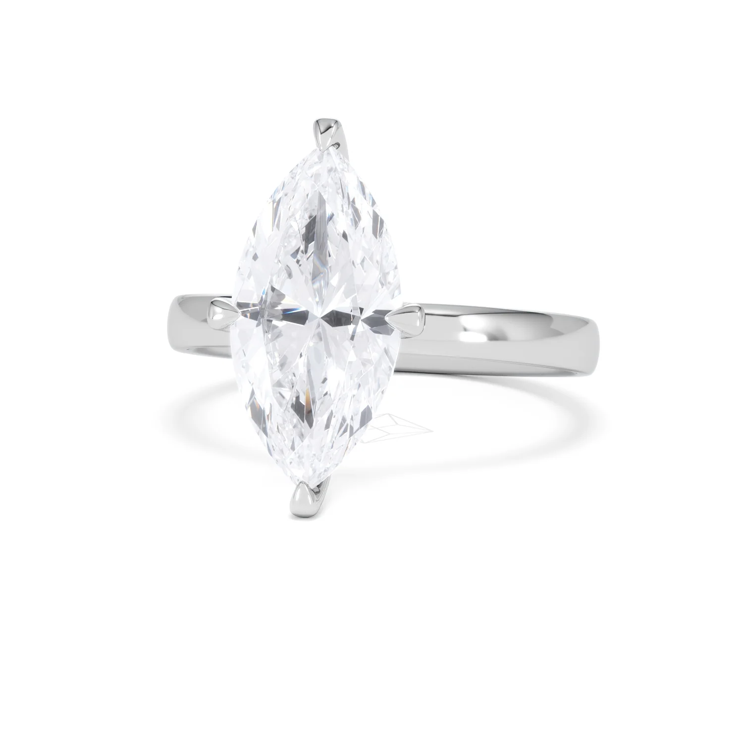 Origin Twist 3.00ct Marquise Cut Lab Diamond Solitaire Engagement Ring in Platinum - Image 84