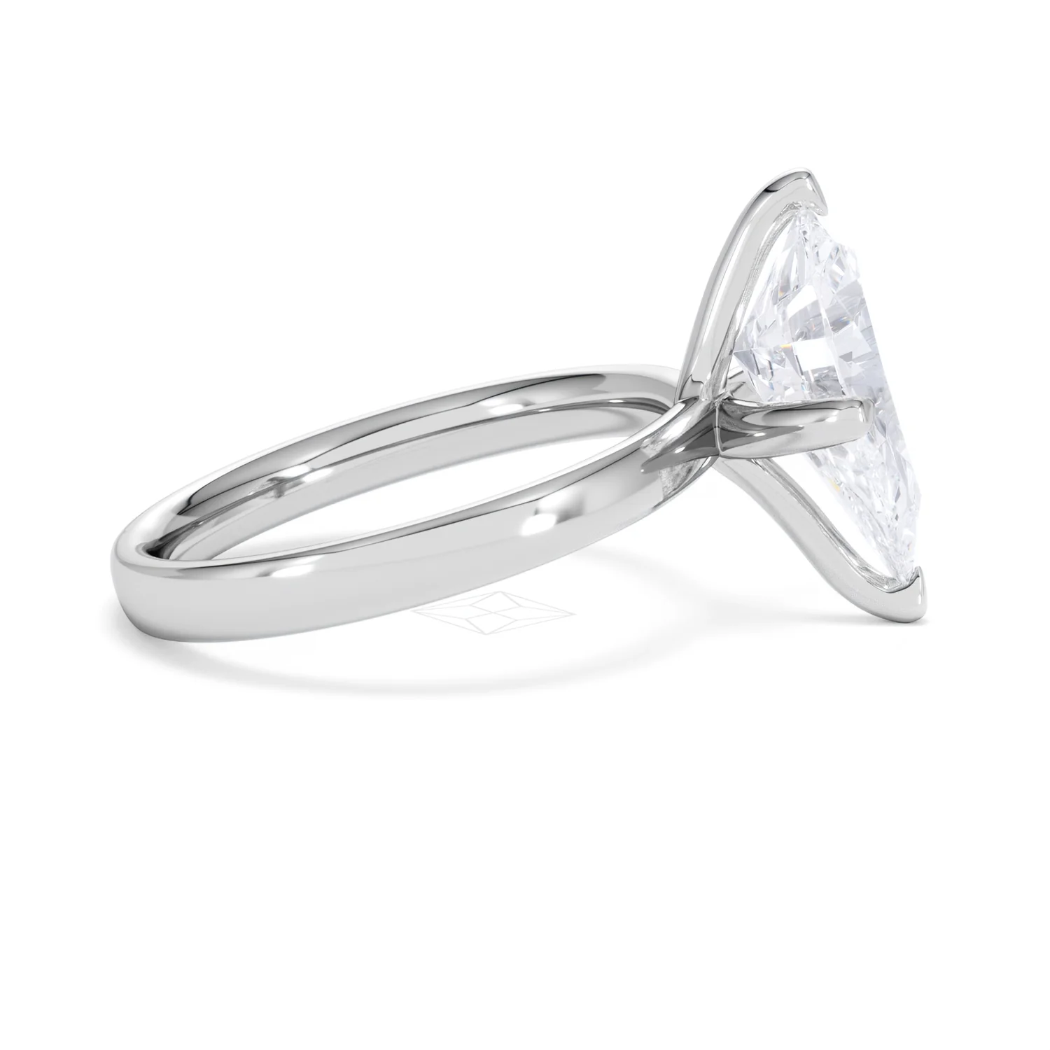 Origin Twist 3.00ct Pear Cut Lab Diamond Solitaire Engagement Ring in Platinum - Image 26