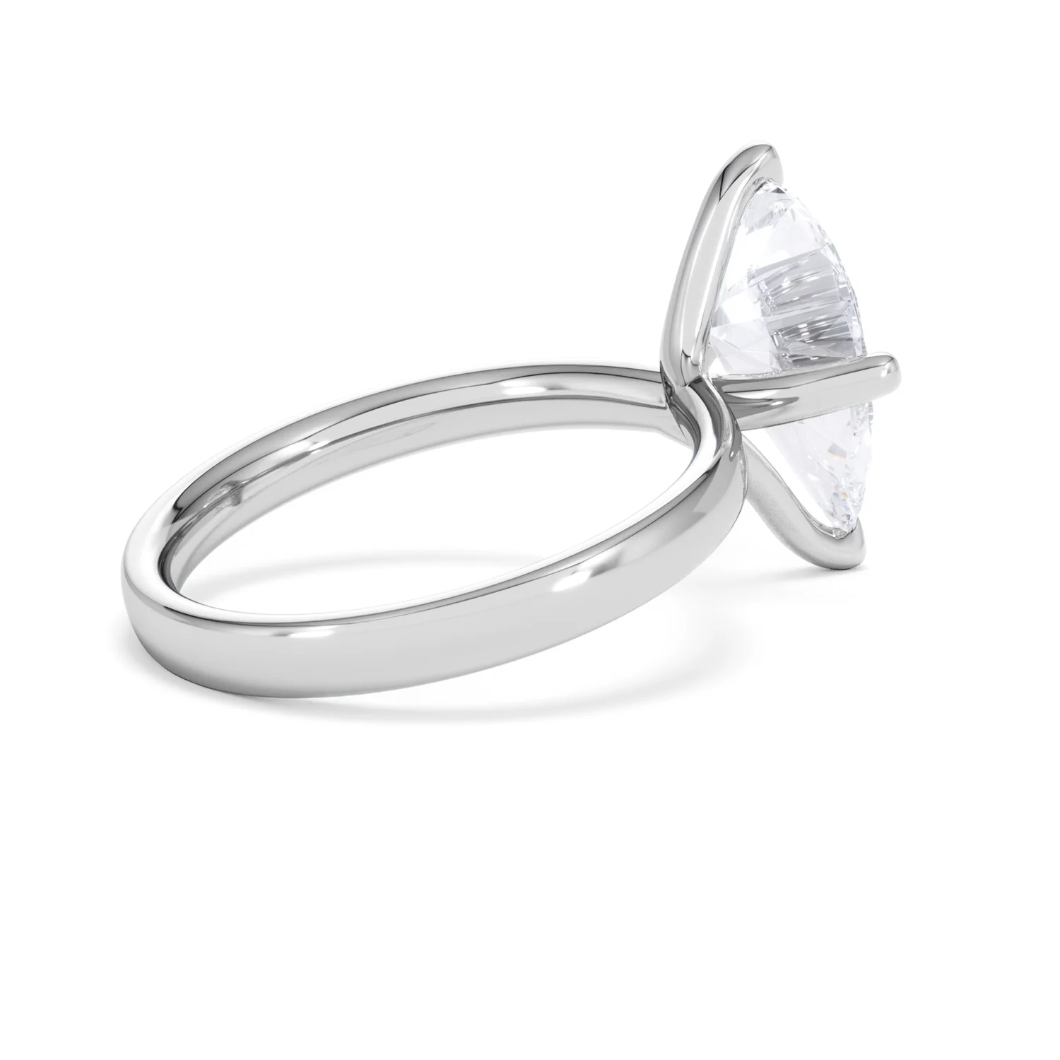 Origin Twist 3.00ct Pear Cut Lab Diamond Solitaire Engagement Ring in Platinum - Image 60