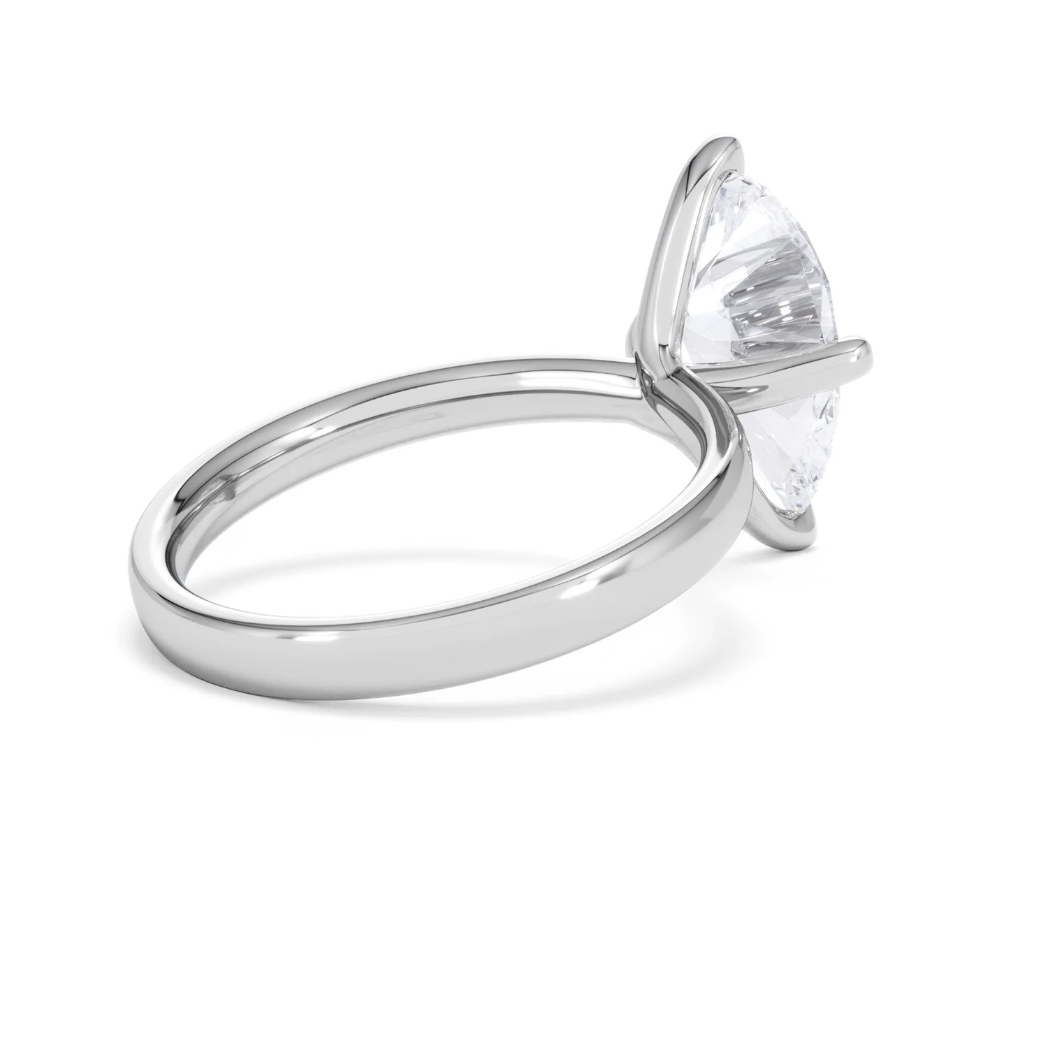 Origin Twist 3.00ct Pear Cut Lab Diamond Solitaire Engagement Ring in Platinum - Image 64