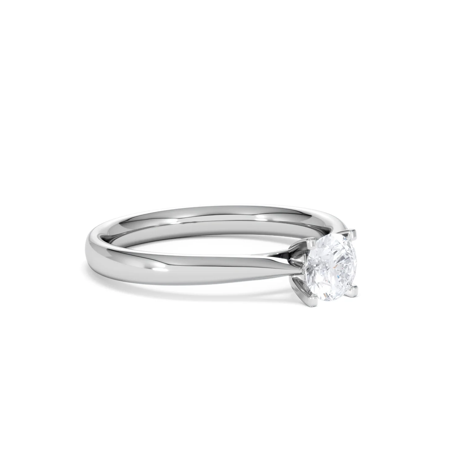 Platinum Half Carat Diamond Engagement Ring Grace Lab F/VS1 - Image 17