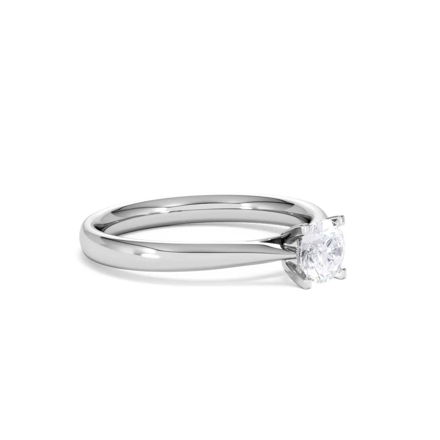 Platinum Half Carat Diamond Engagement Ring Grace Lab F/VS1 - Image 18