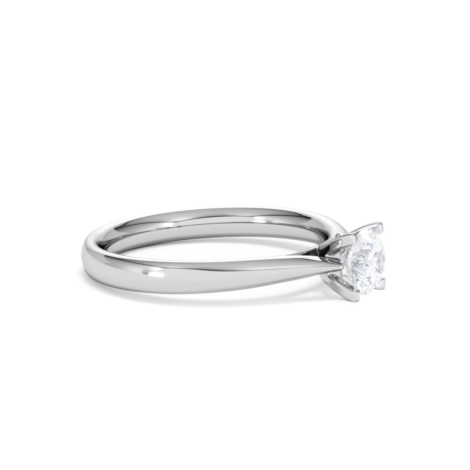 Platinum Half Carat Diamond Engagement Ring Grace Lab F/VS1 - Image 21