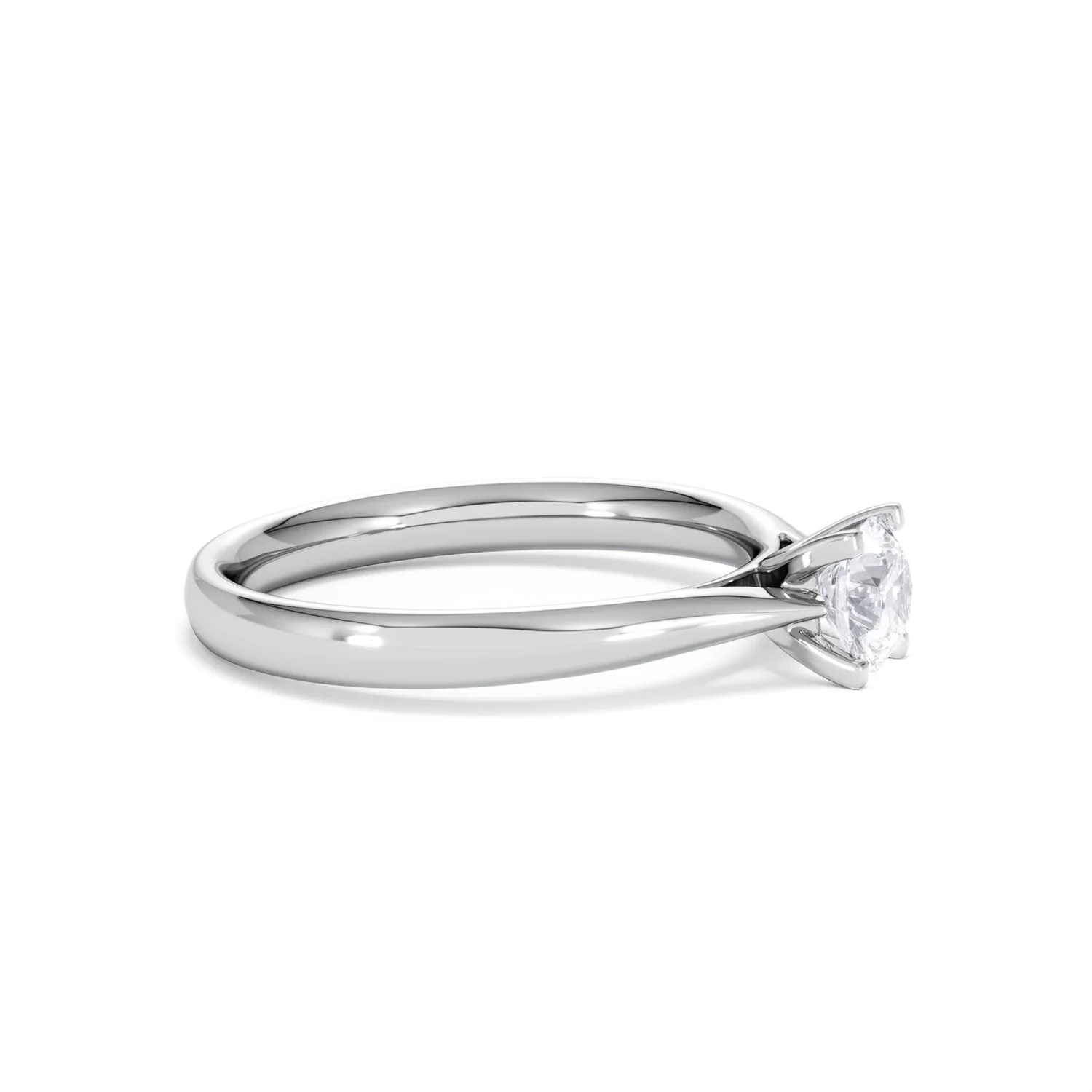 Platinum Half Carat Diamond Engagement Ring Grace Lab F/VS1 - Image 23