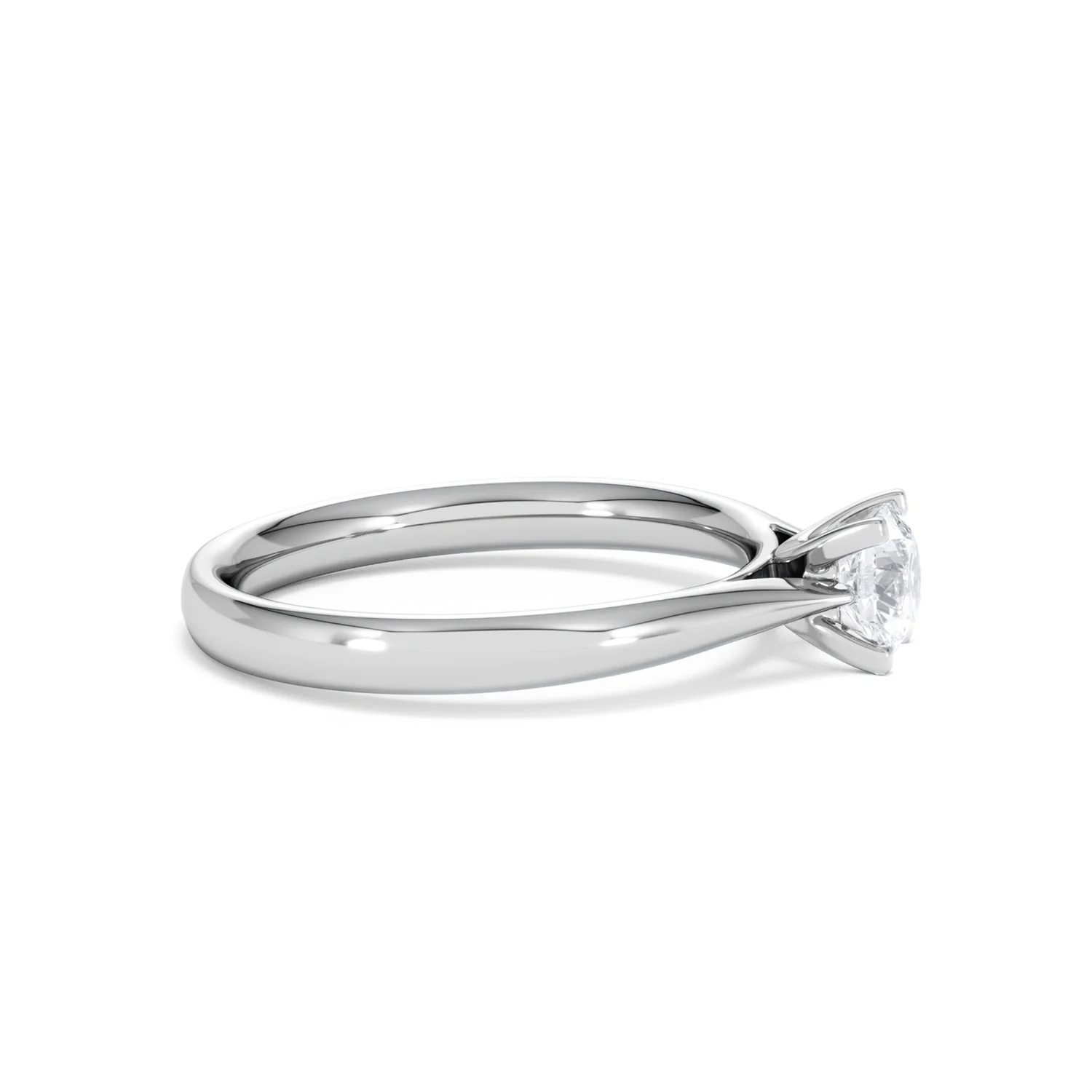 Platinum Half Carat Diamond Engagement Ring Grace Lab F/VS1 - Image 25