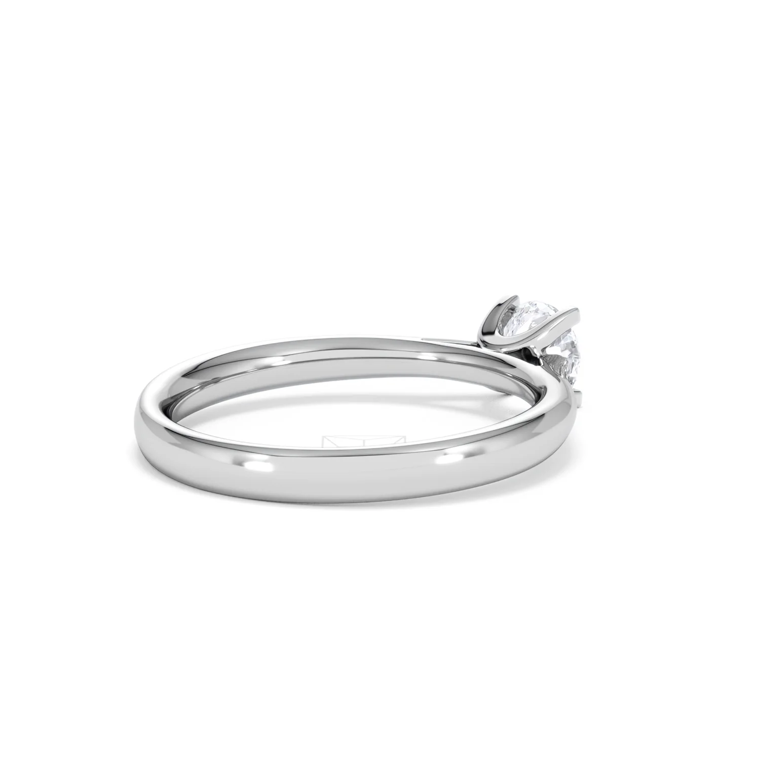 Platinum Half Carat Diamond Engagement Ring Grace Lab F/VS1 - Image 38