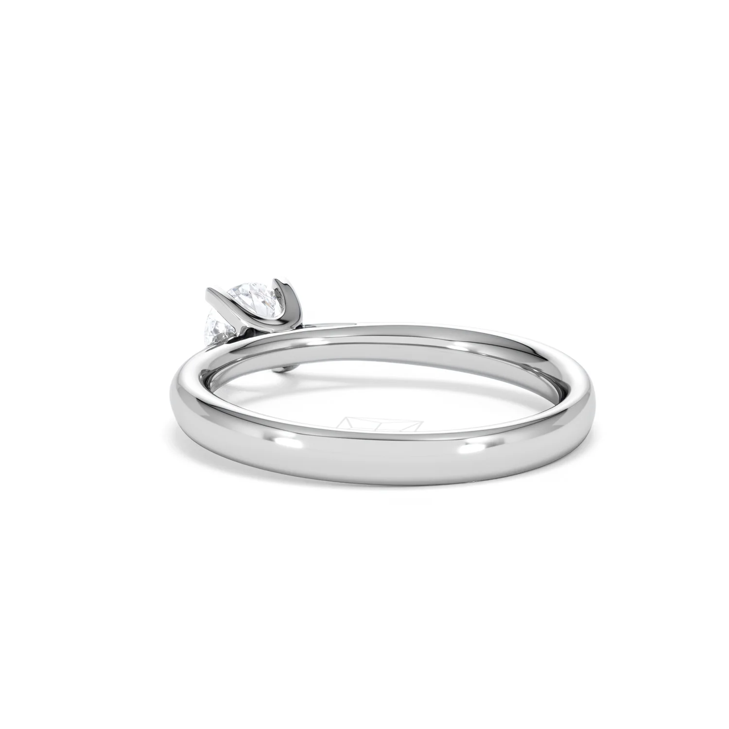 Platinum Half Carat Diamond Engagement Ring Grace Lab F/VS1 - Image 55