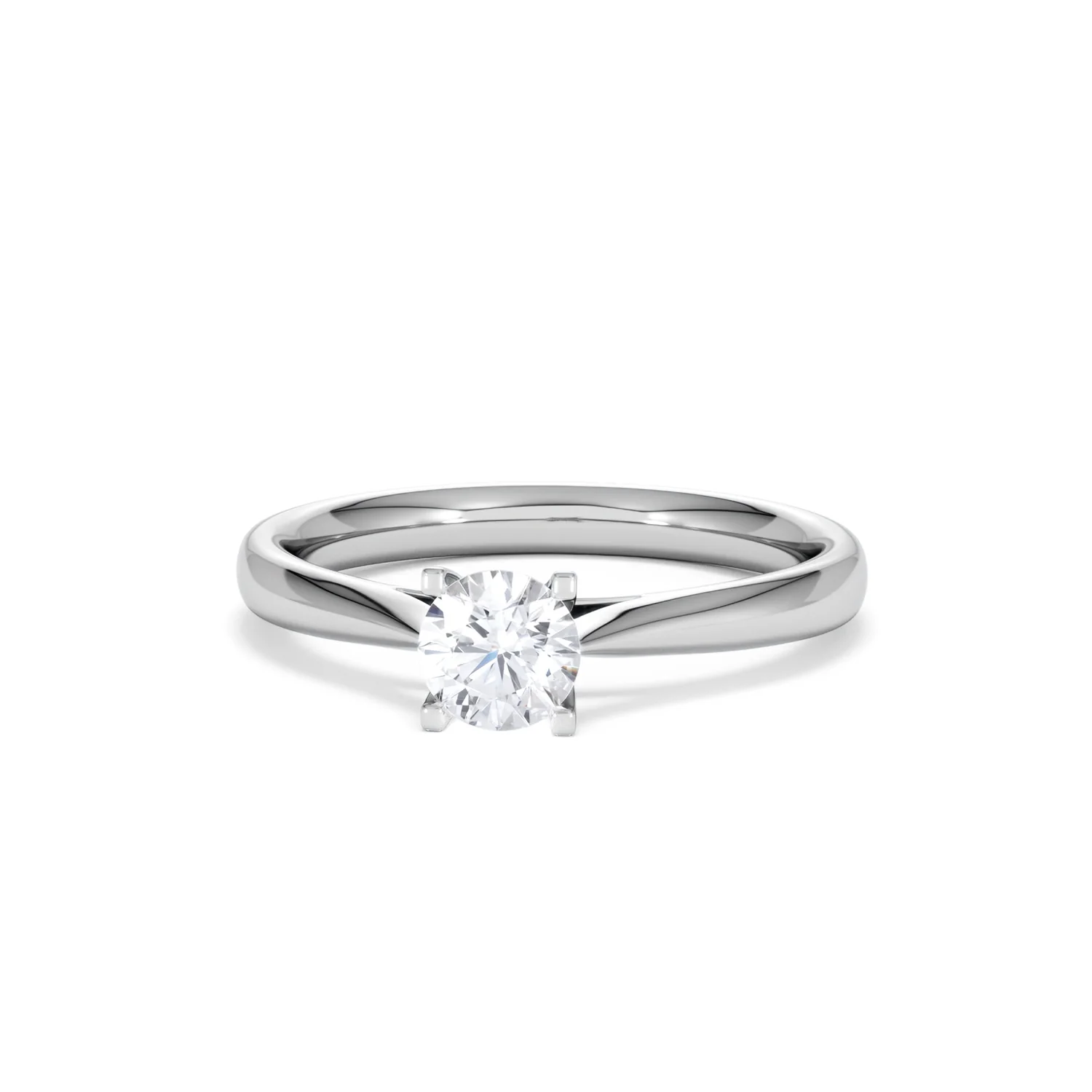 Platinum Half Carat Diamond Engagement Ring Grace Lab F/VS1 - Image 86