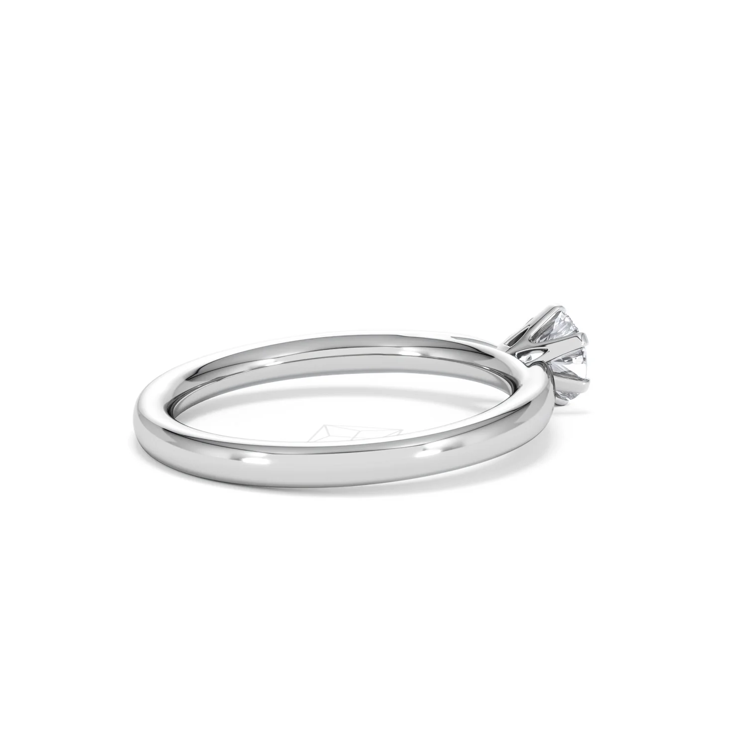 Platinum Half Carat Diamond Engagement Ring Low Chloe Lab F/VS1 - Image 35