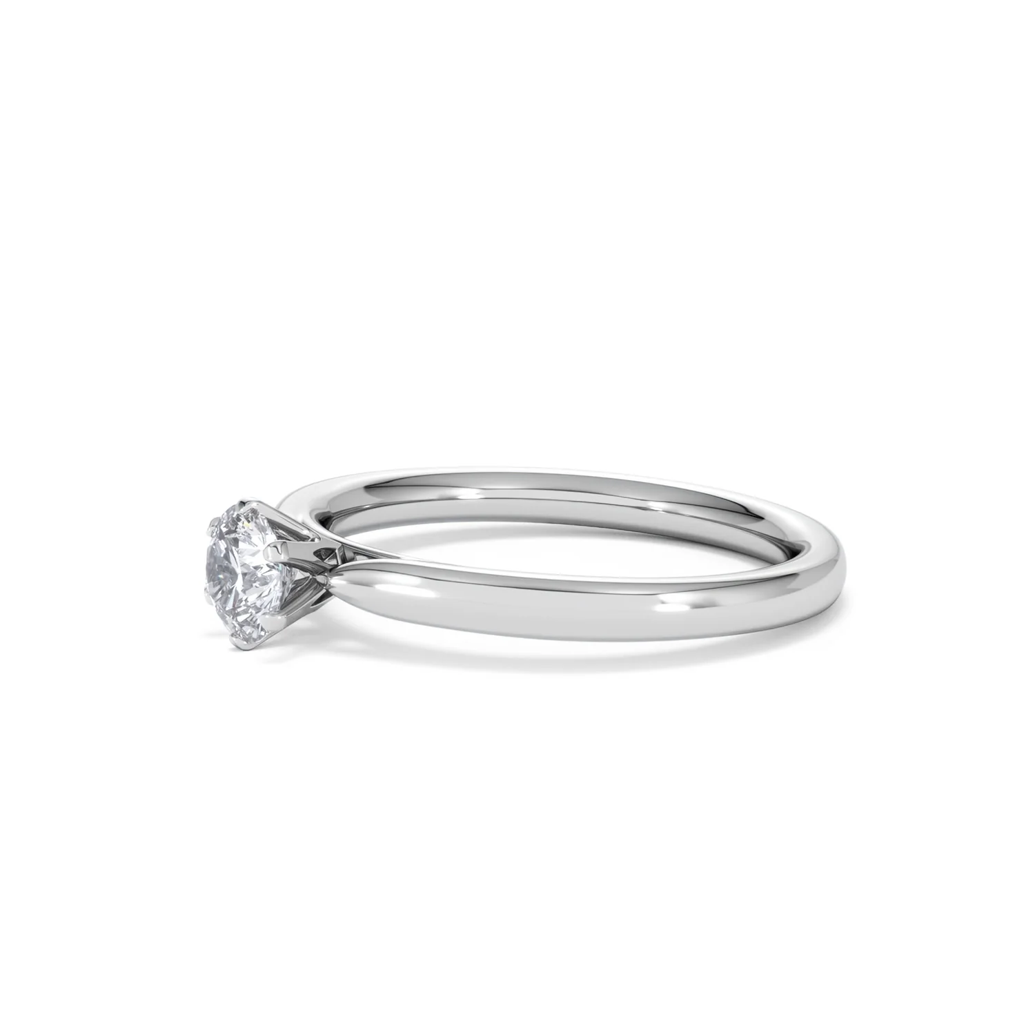Platinum Half Carat Diamond Engagement Ring Low Chloe Lab F/VS1 - Image 75