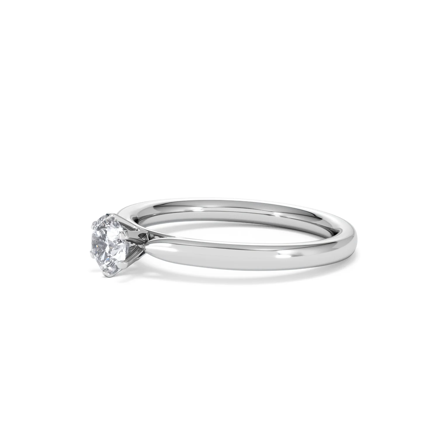 Platinum Half Carat Diamond Engagement Ring Low Chloe Lab F/VS1 - Image 76