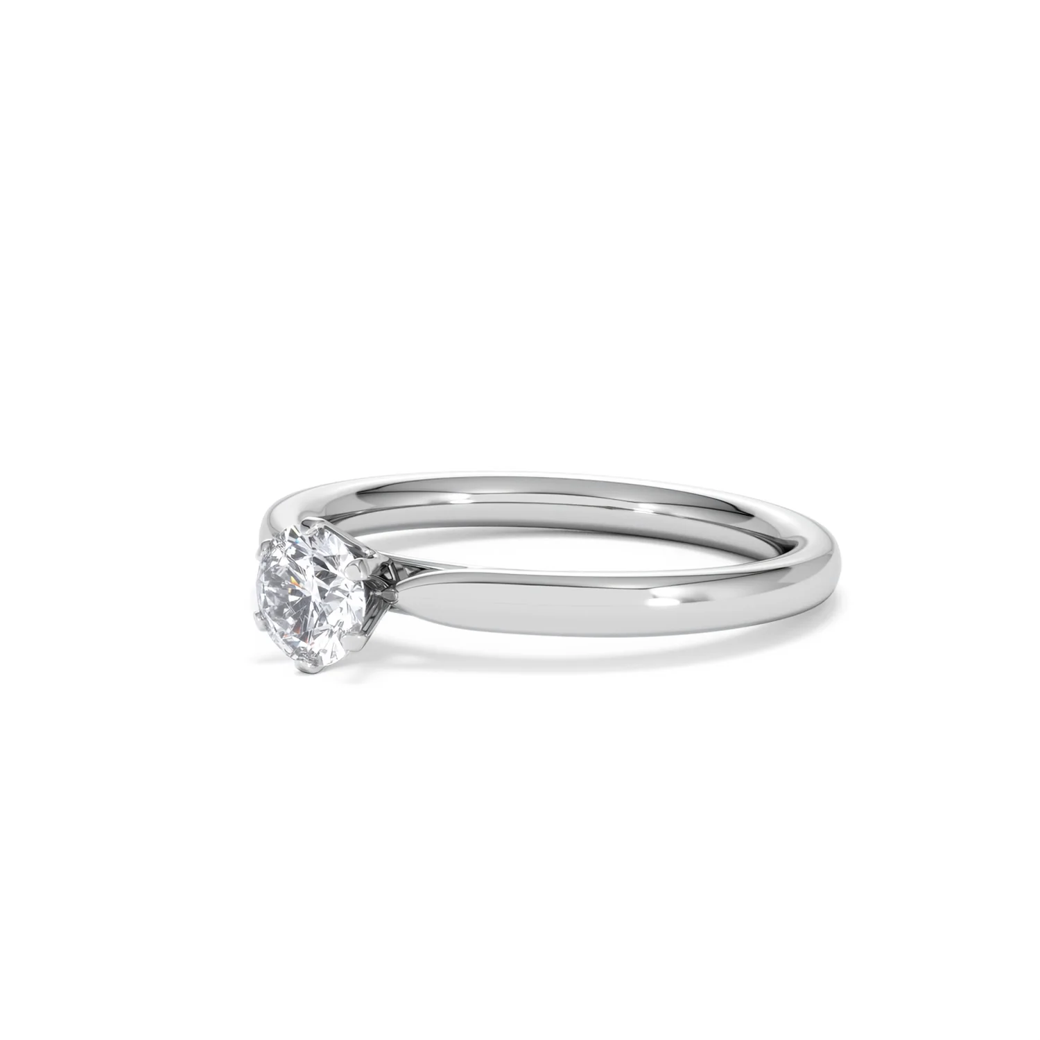 Platinum Half Carat Diamond Engagement Ring Low Chloe Lab F/VS1 - Image 79